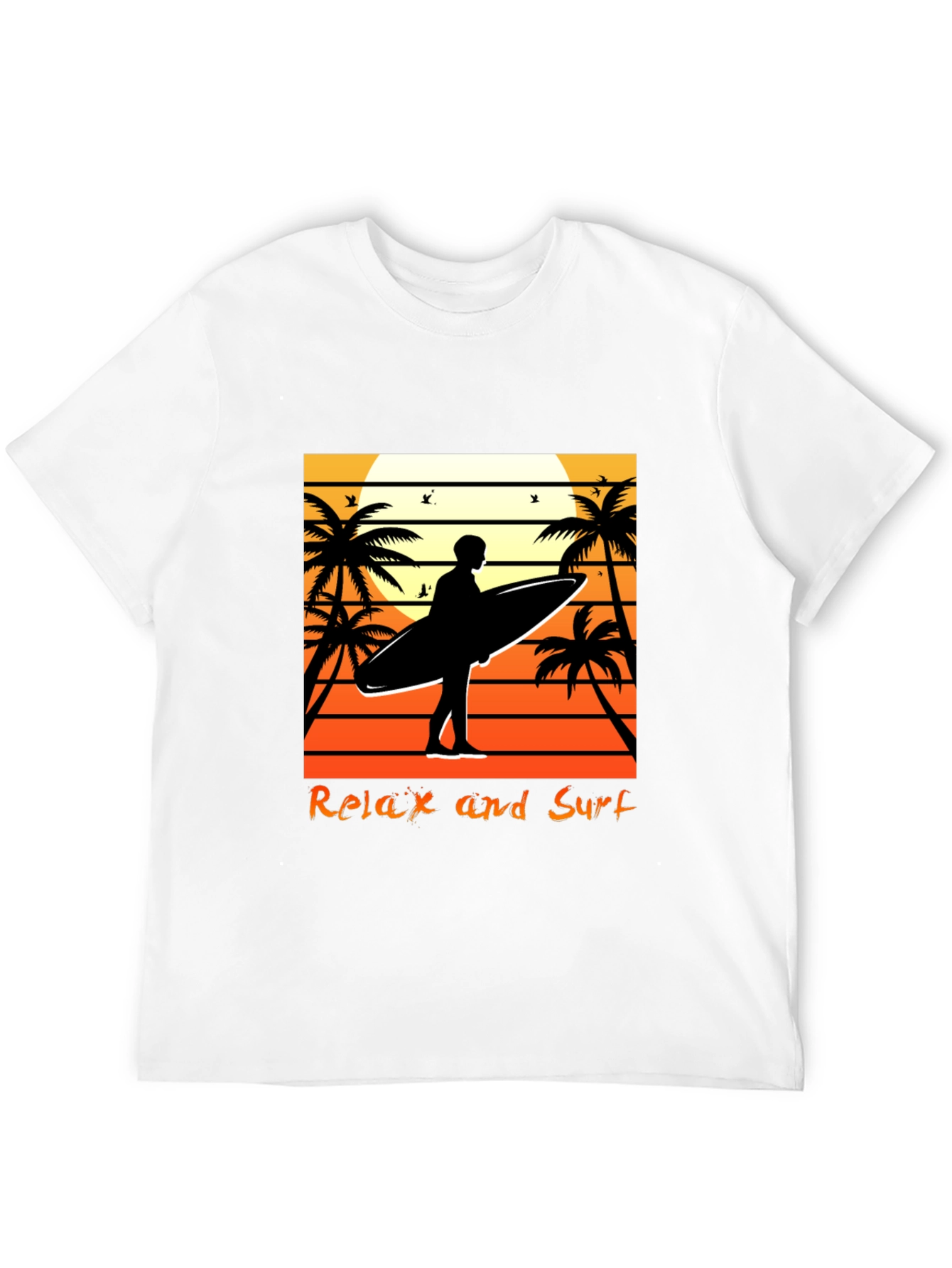 Relax and Surf Graphic Tee