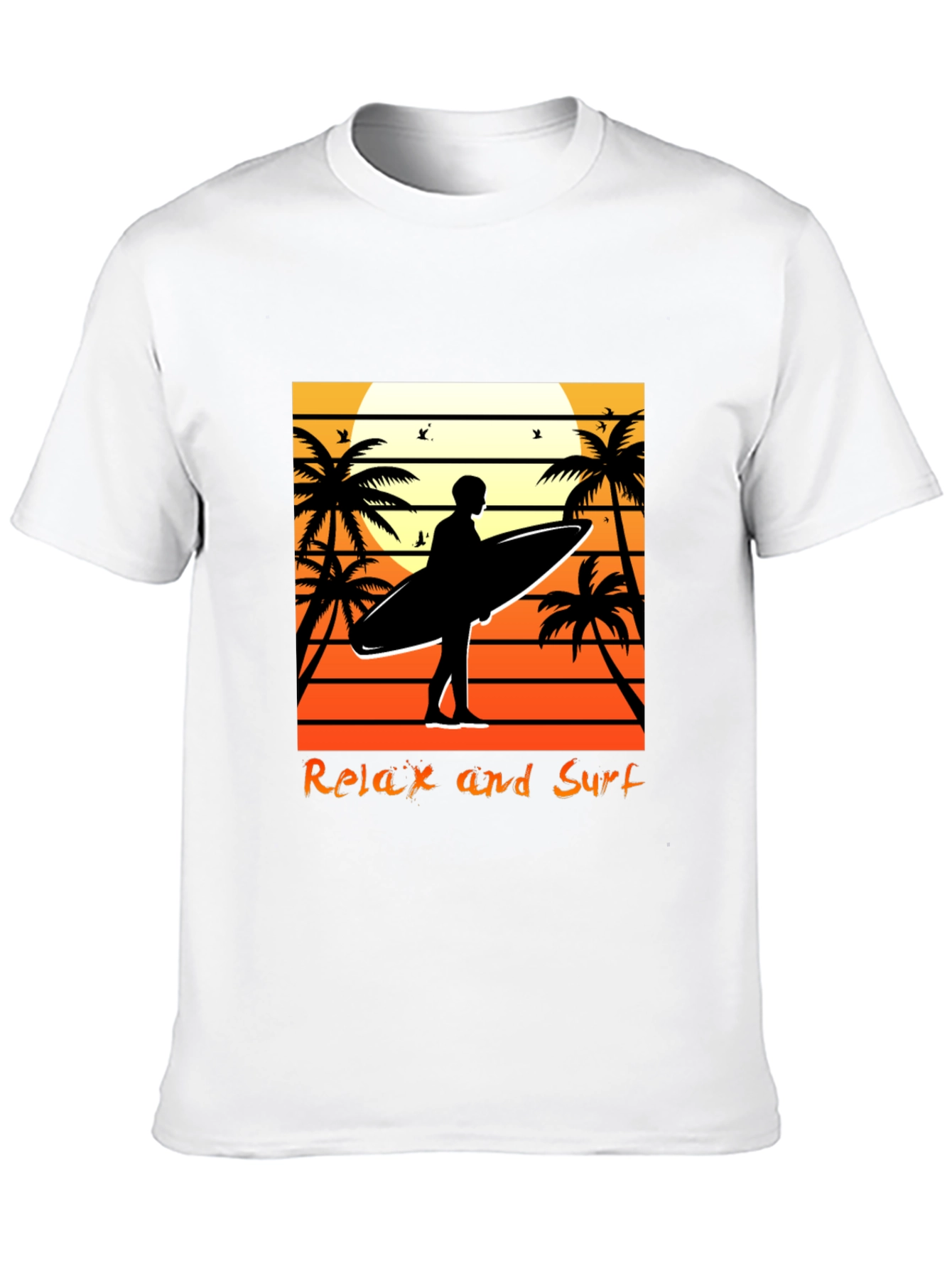 Relax and Surf Graphic Tee