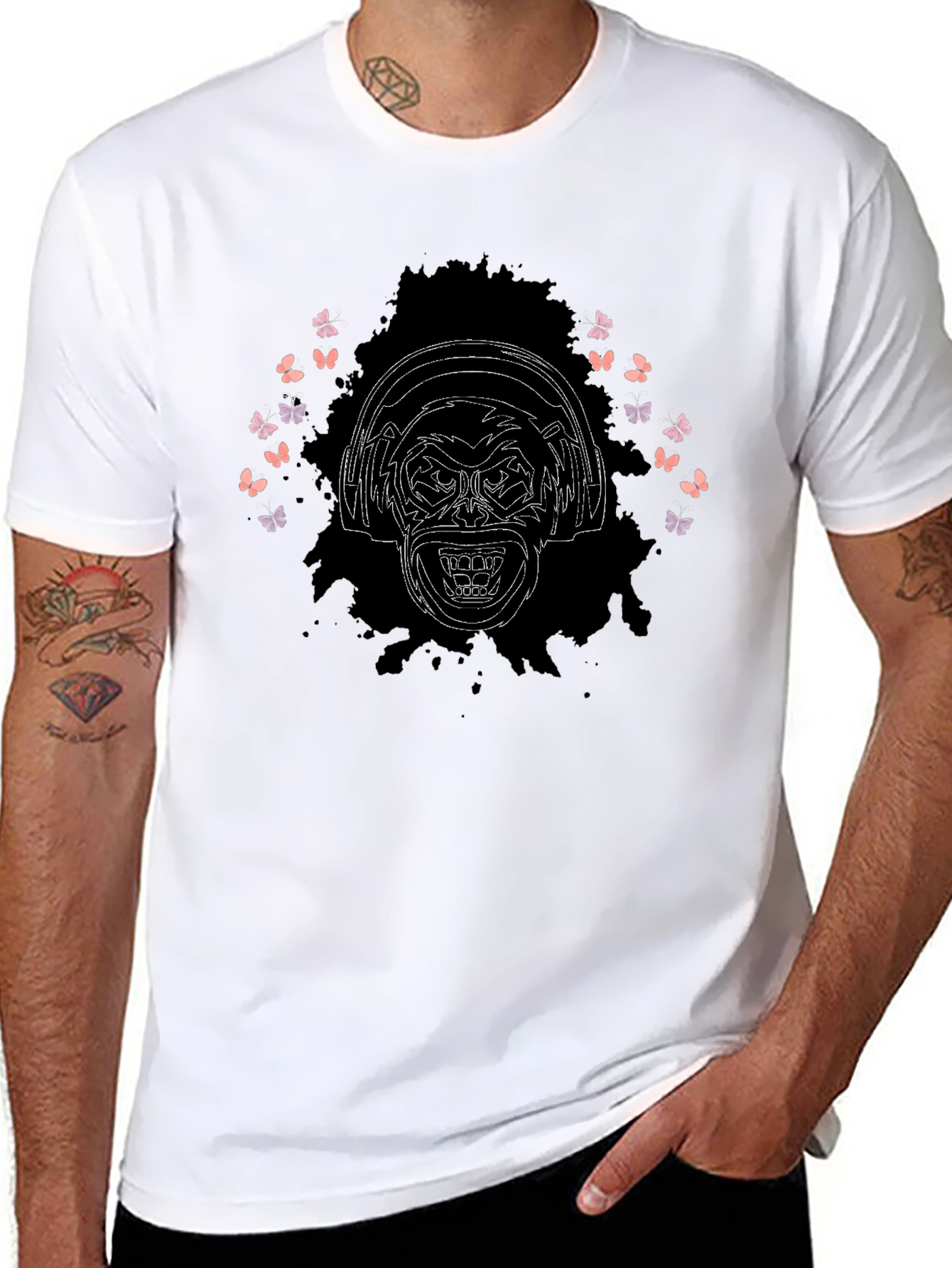 Monkey DJ Graphic T-Shirt - Cool & Edgy