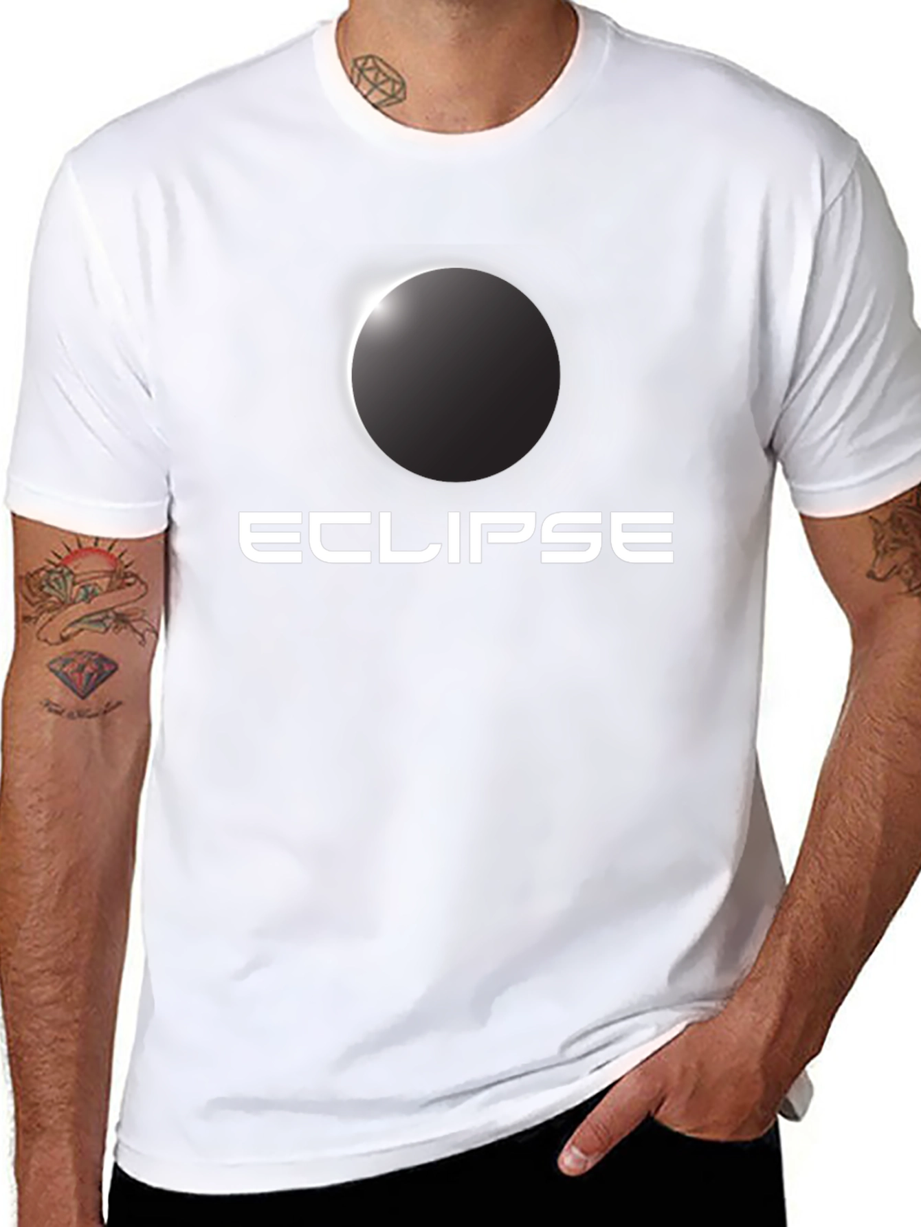 Eclipse Graphic Tee - Dark Mode Cool