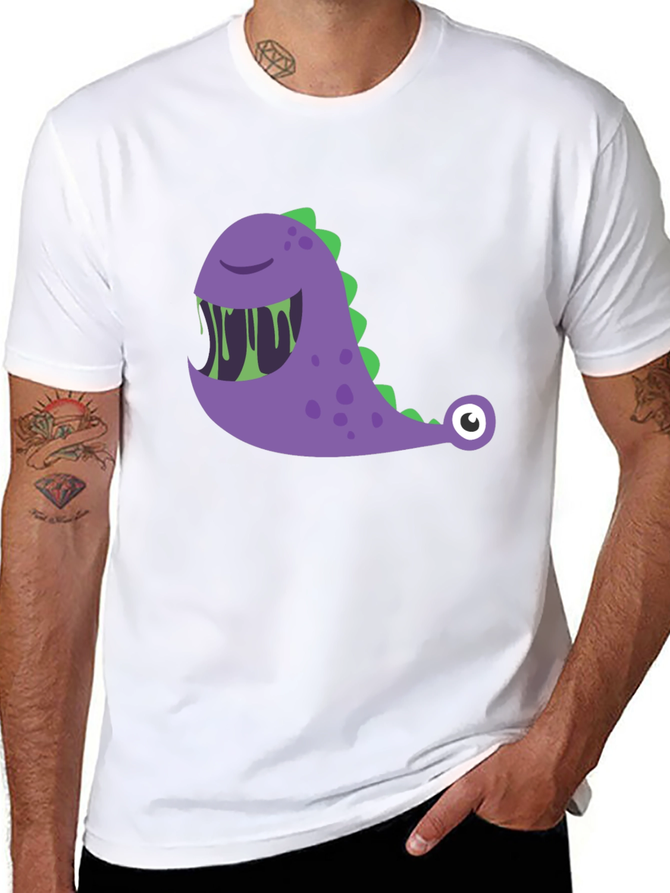 Monster Graphic Tee - Funny Cartoon Design