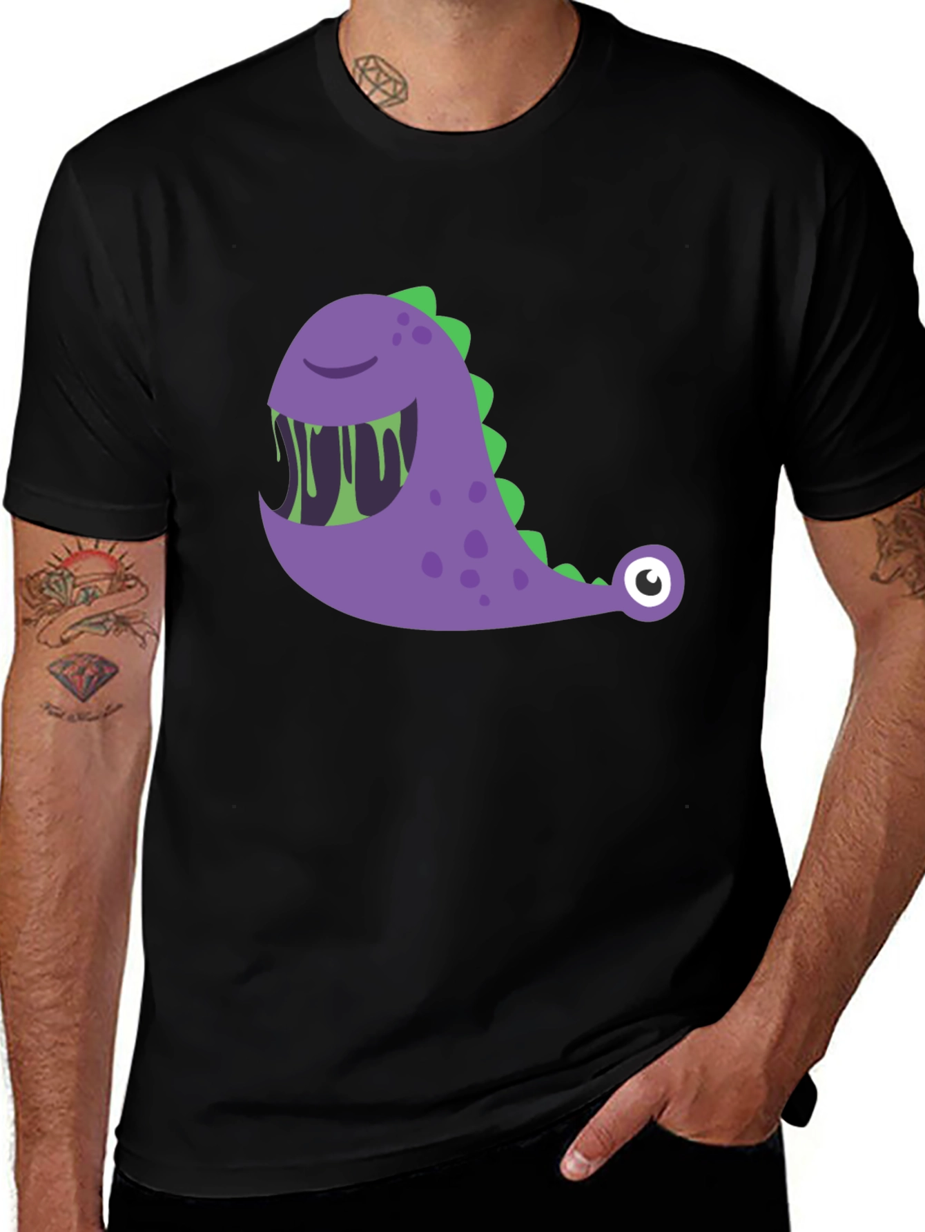 Monster Graphic Tee - Funny Cartoon Design