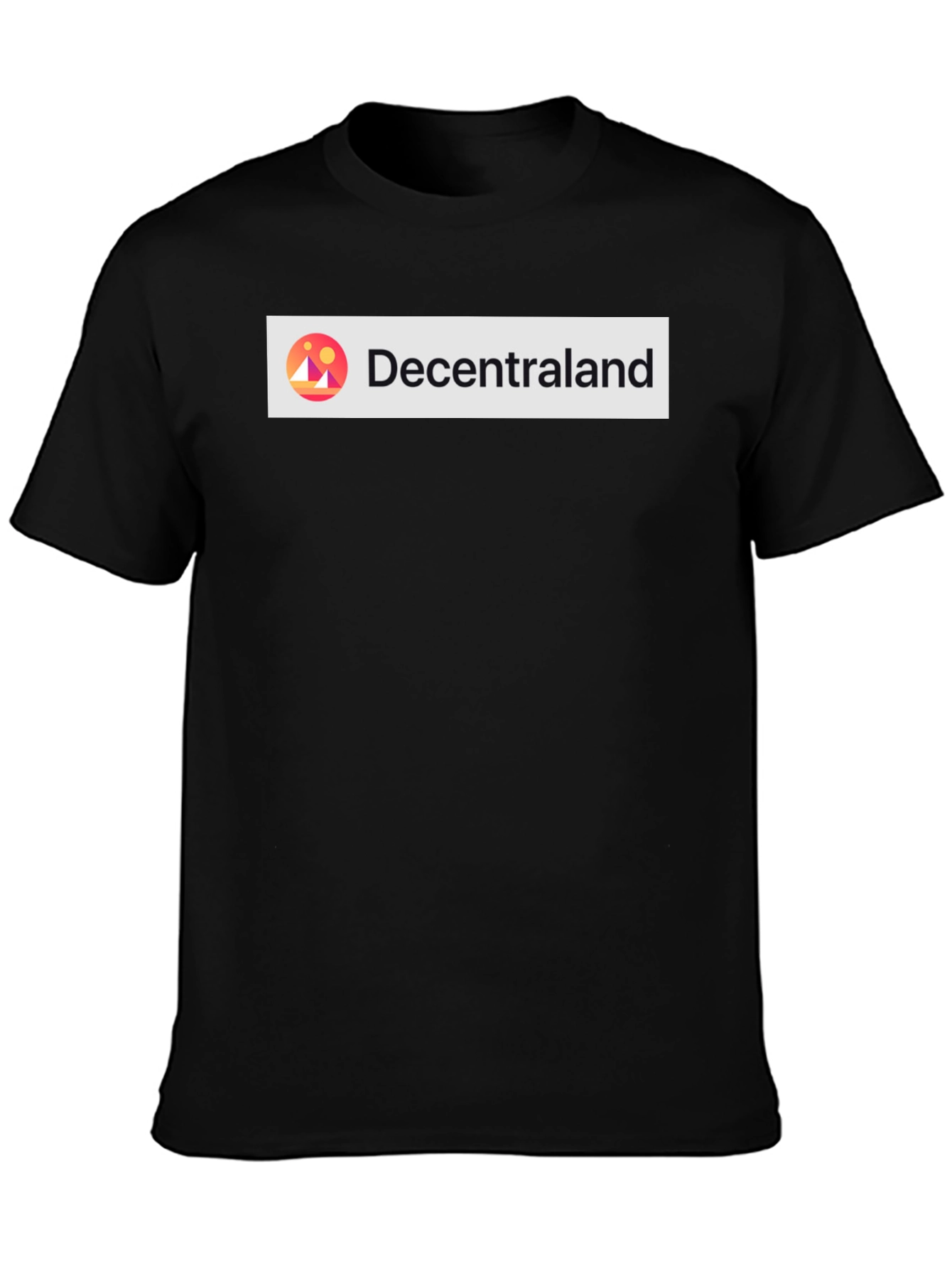 Decentraland Black Graphic Tee - Metaverse Ready