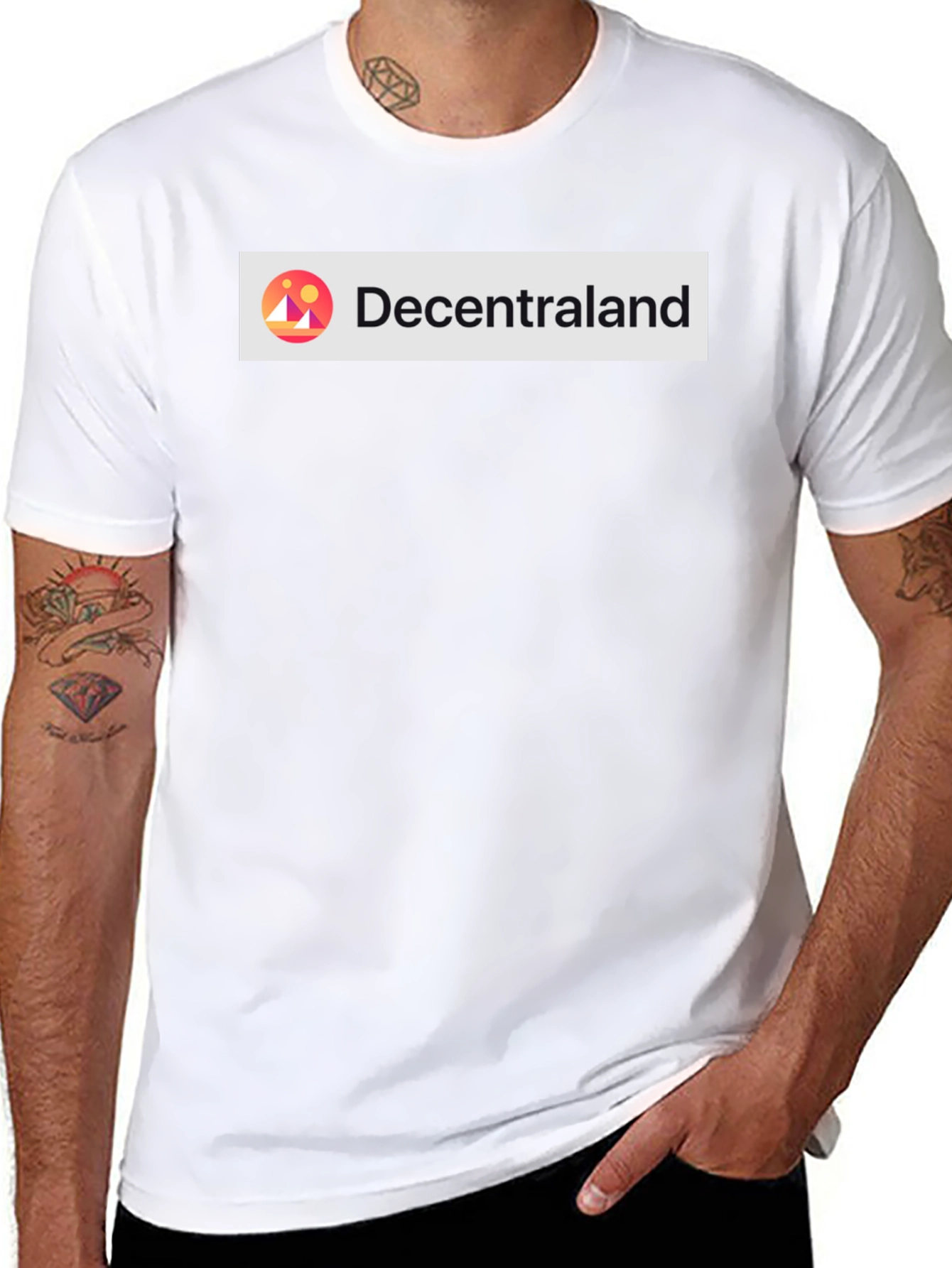 Decentraland Black Graphic Tee - Metaverse Ready