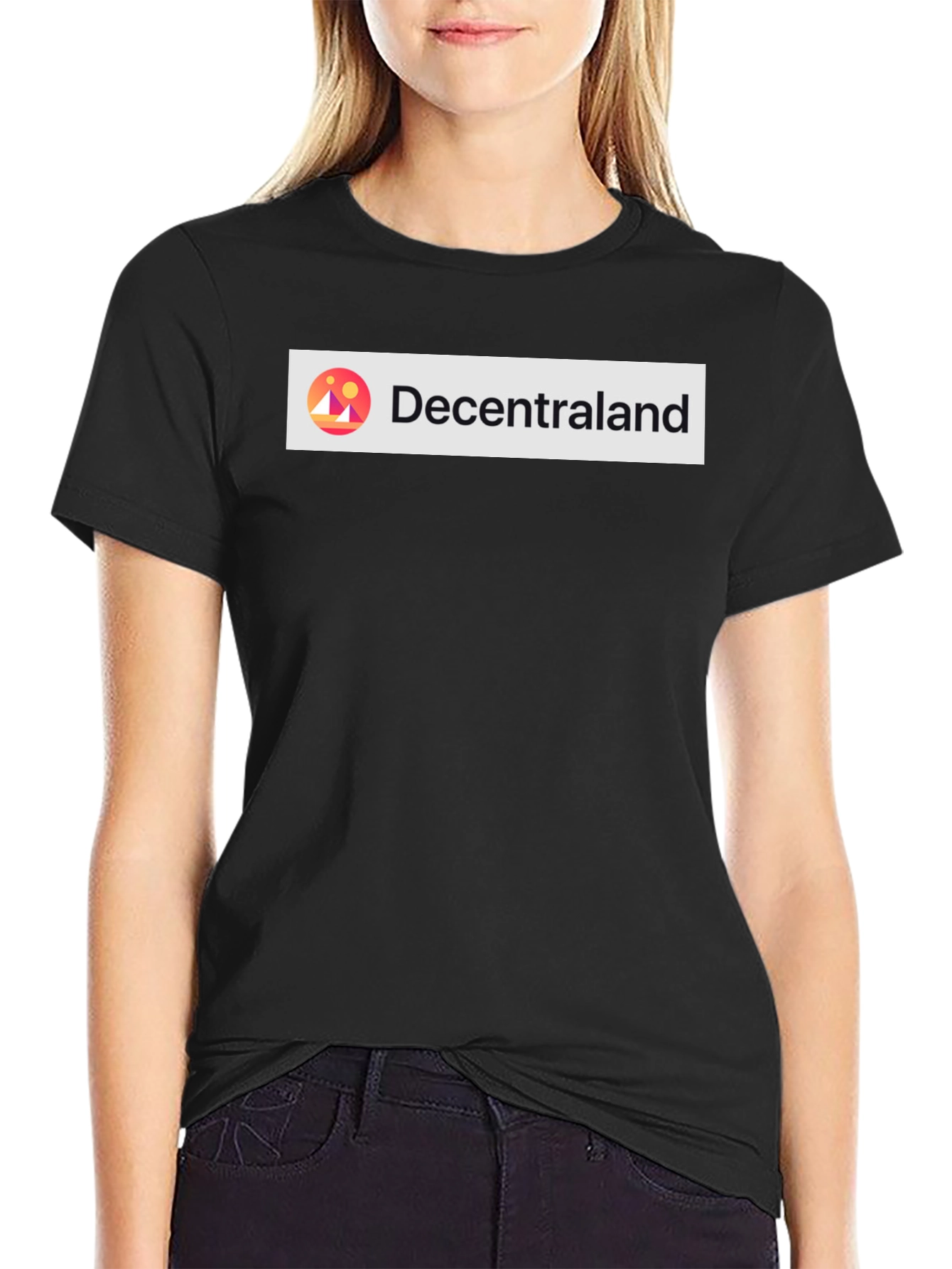 Decentraland Black Graphic Tee - Metaverse Ready