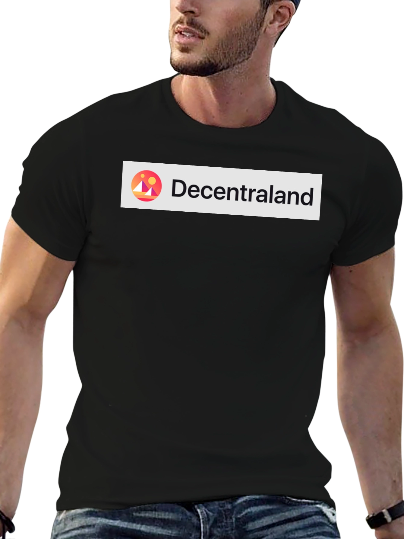 Decentraland Black Graphic Tee - Metaverse Ready