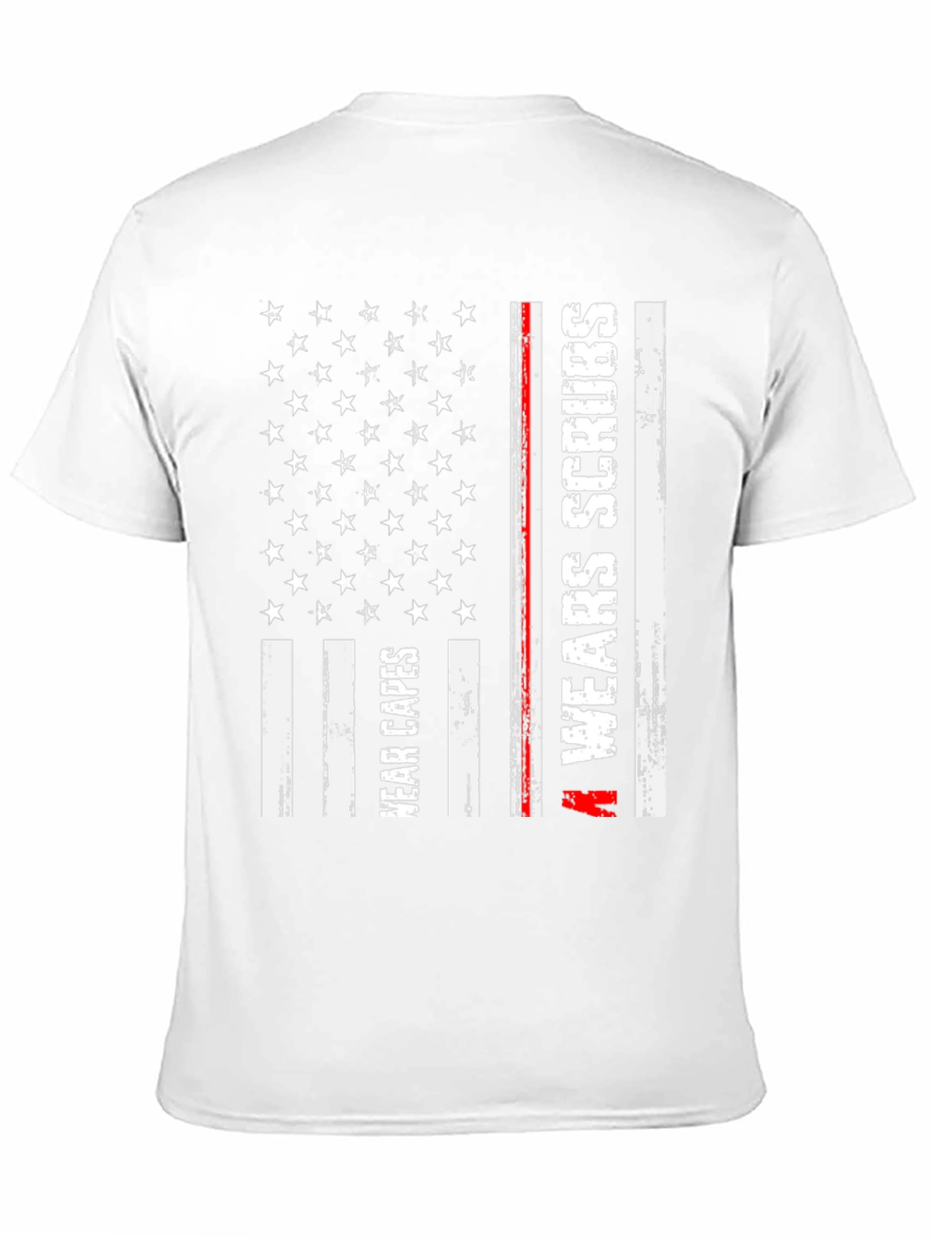 Nurse American Flag T-Shirt Wear Capes Wear Scrubs