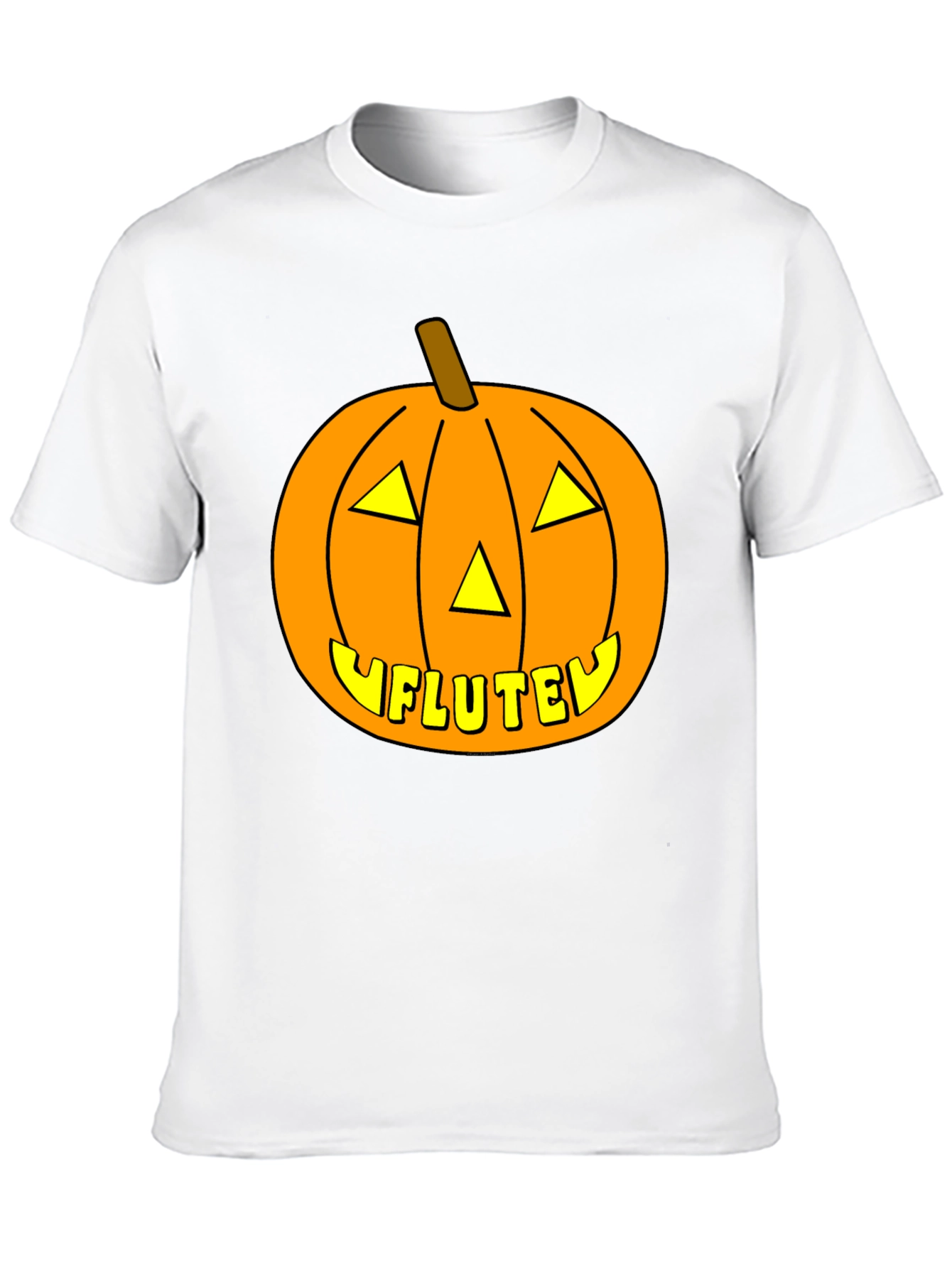Halloween Pumpkin Flute Funny T-Shirt