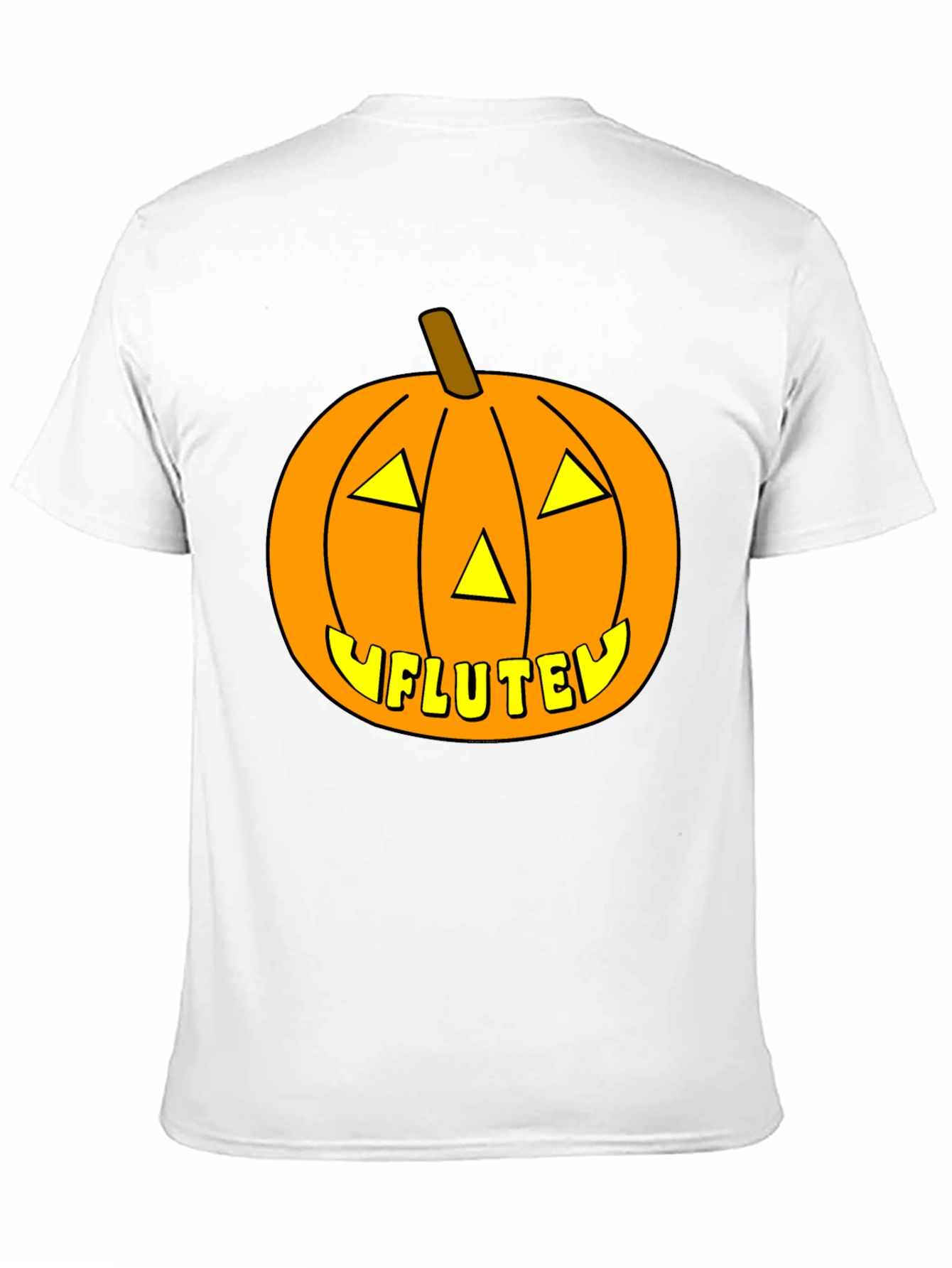 Halloween Pumpkin Flute Funny T-Shirt