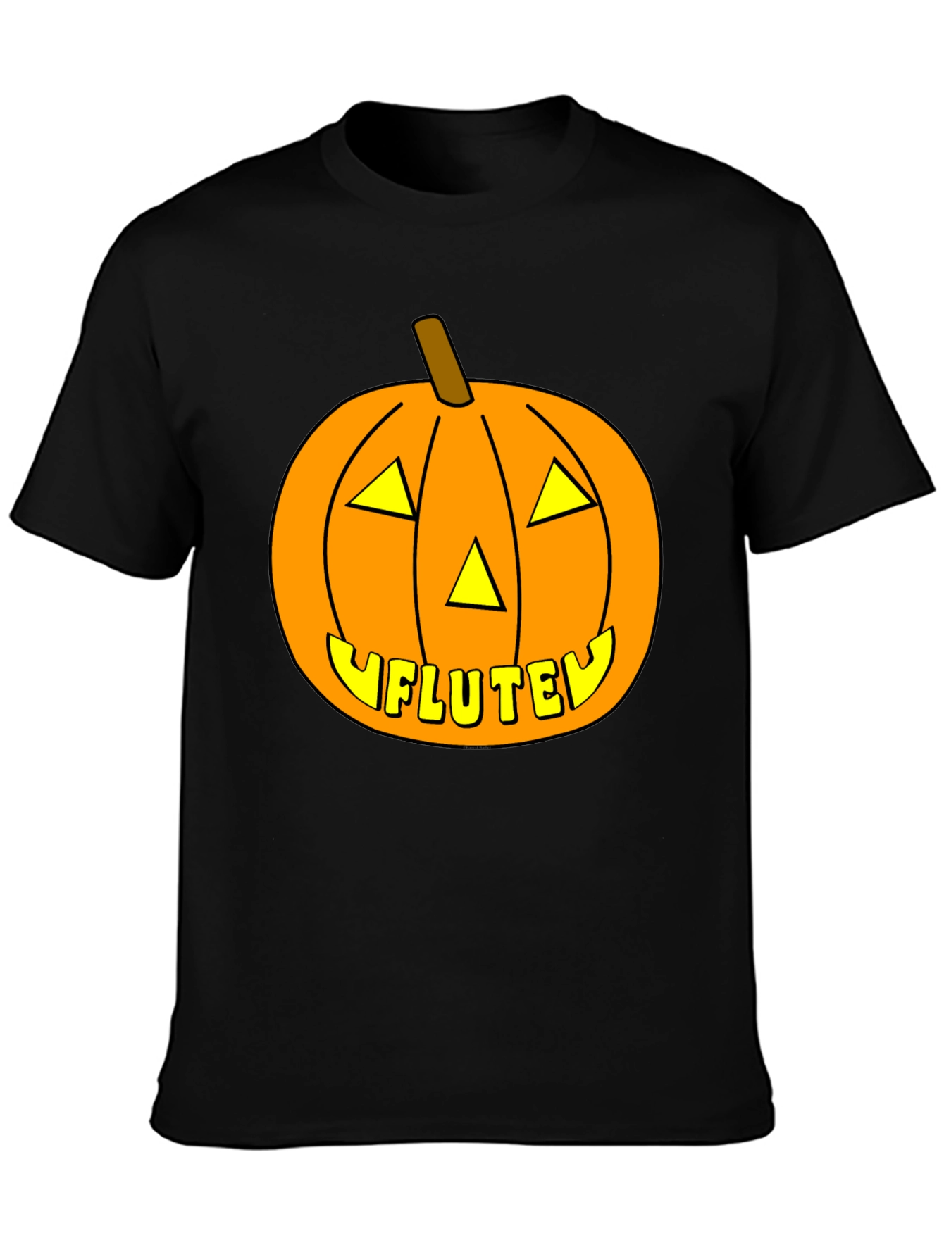 Halloween Pumpkin Flute Funny T-Shirt