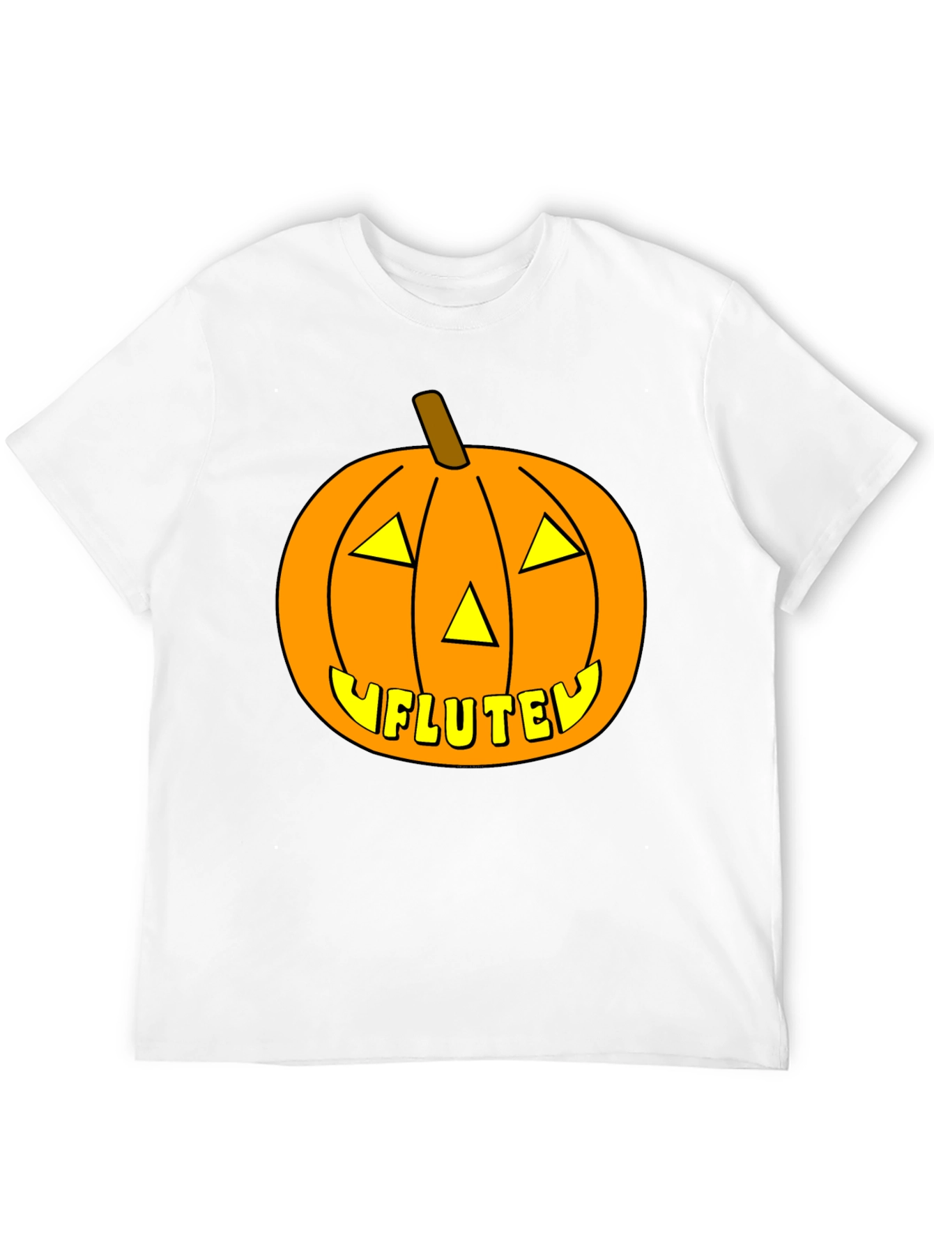 Halloween Pumpkin Flute Funny T-Shirt