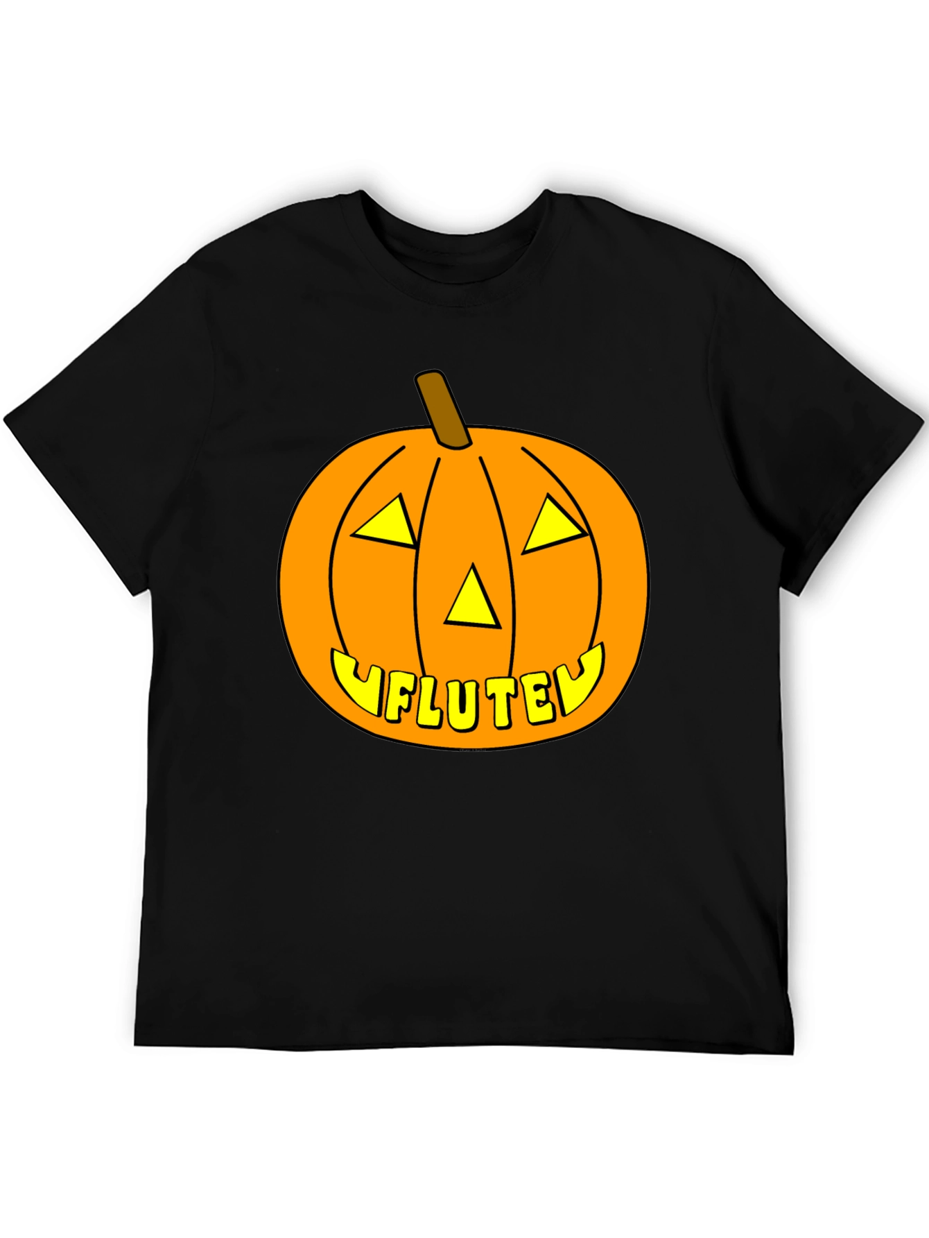 Halloween Pumpkin Flute Funny T-Shirt