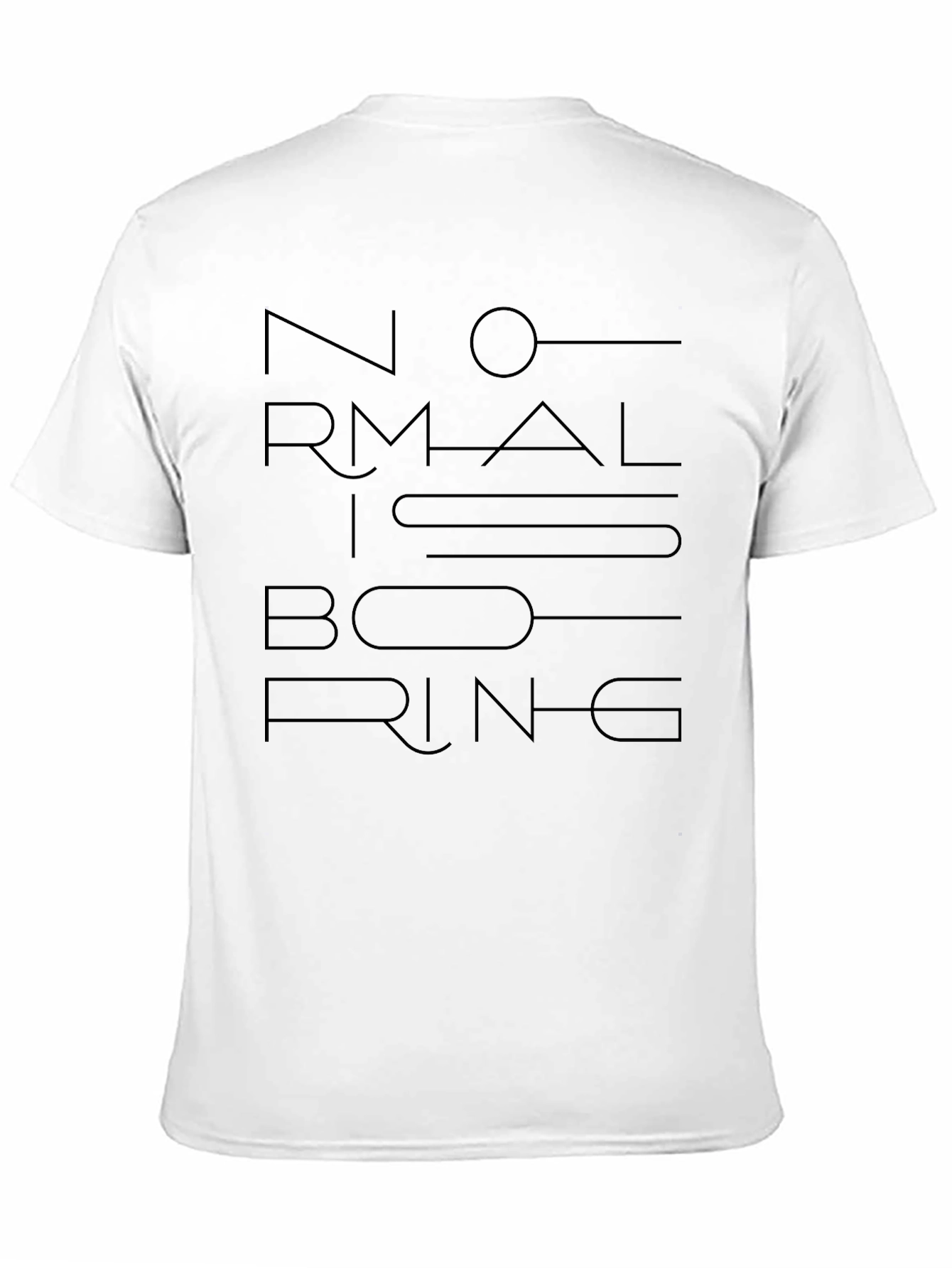 Normal Is Boring Graphic Tee - Black
