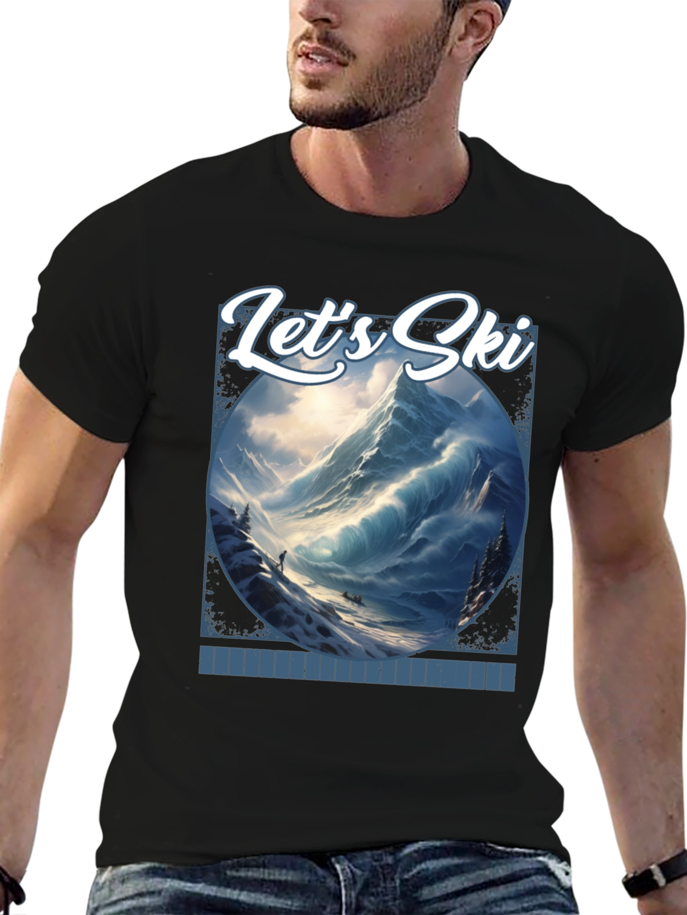 Lets Ski Graphic T-Shirt
