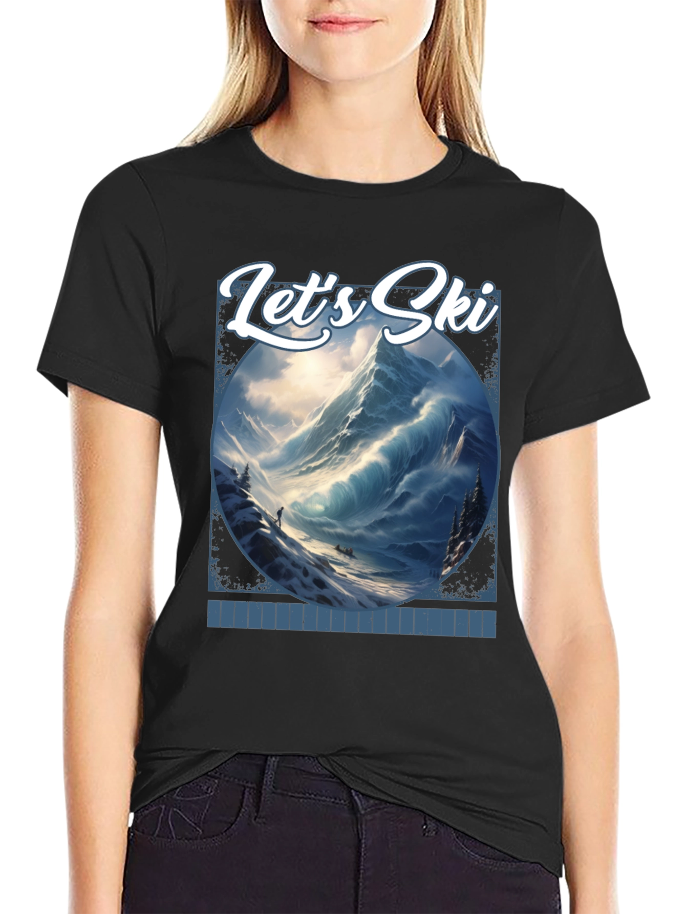 Lets Ski Graphic T-Shirt