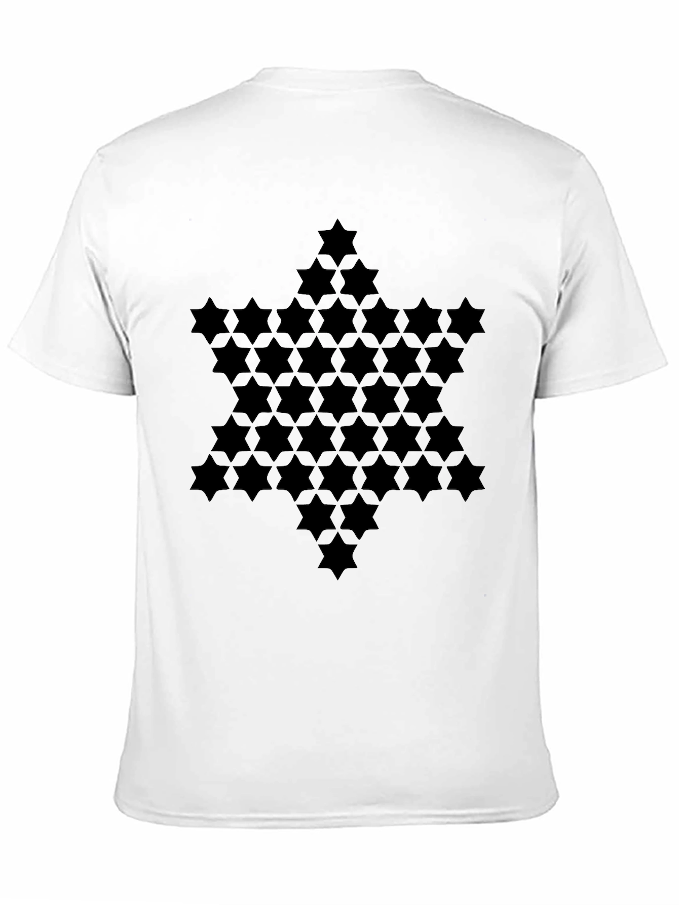 Geometric Star Pattern T-Shirt - Modern Graphic Tee