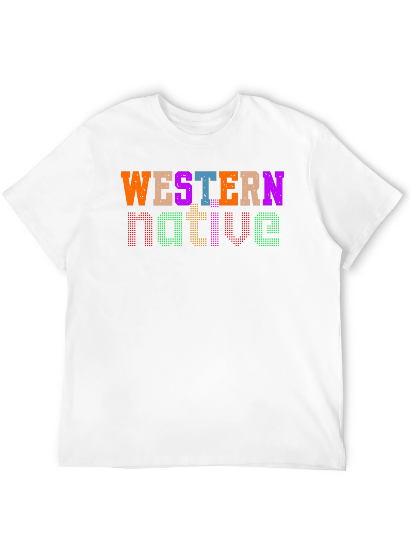 Western Native Graphic Tee - Black Casual T-Shirt