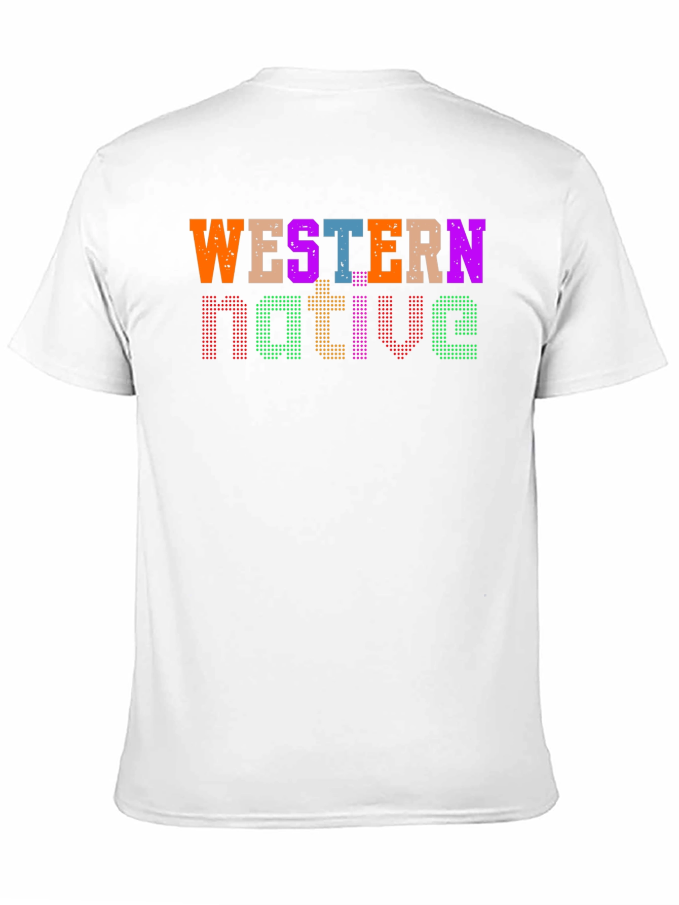 Western Native Graphic Tee - Black Casual T-Shirt