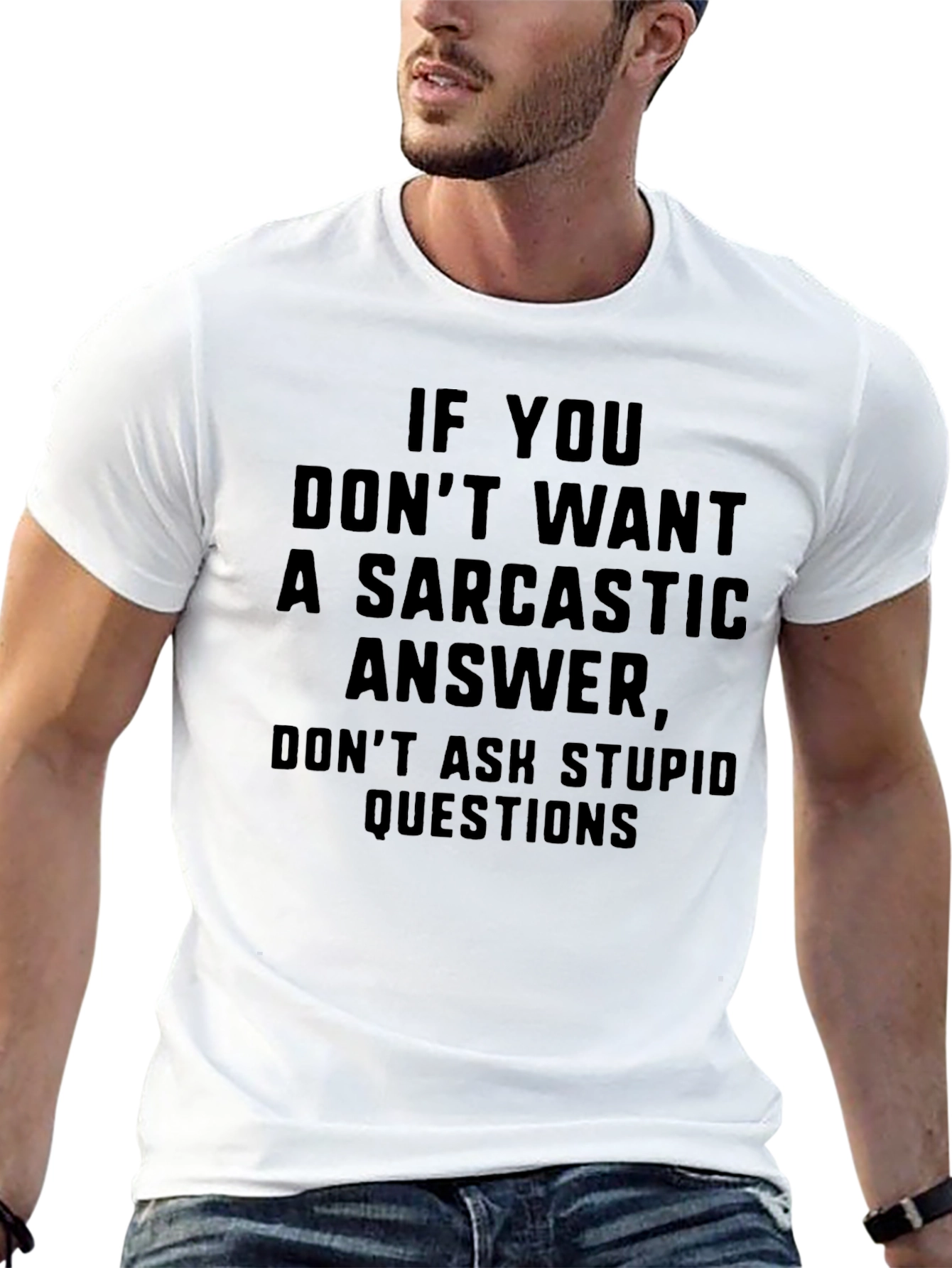 Sarcastic Answer T-Shirt: Funny Graphic Tee for Men