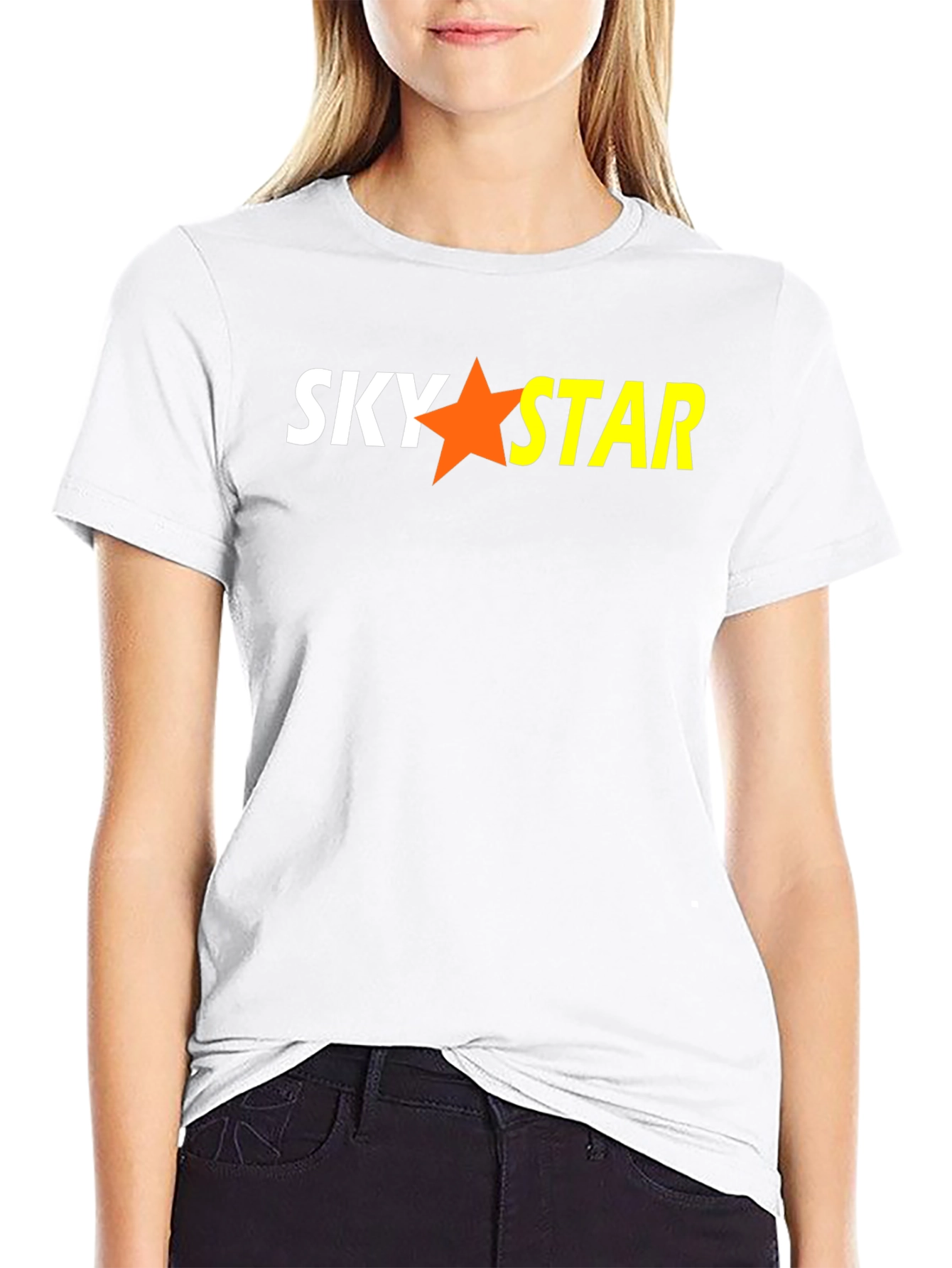 Sky Star Graphic Black T-Shirt