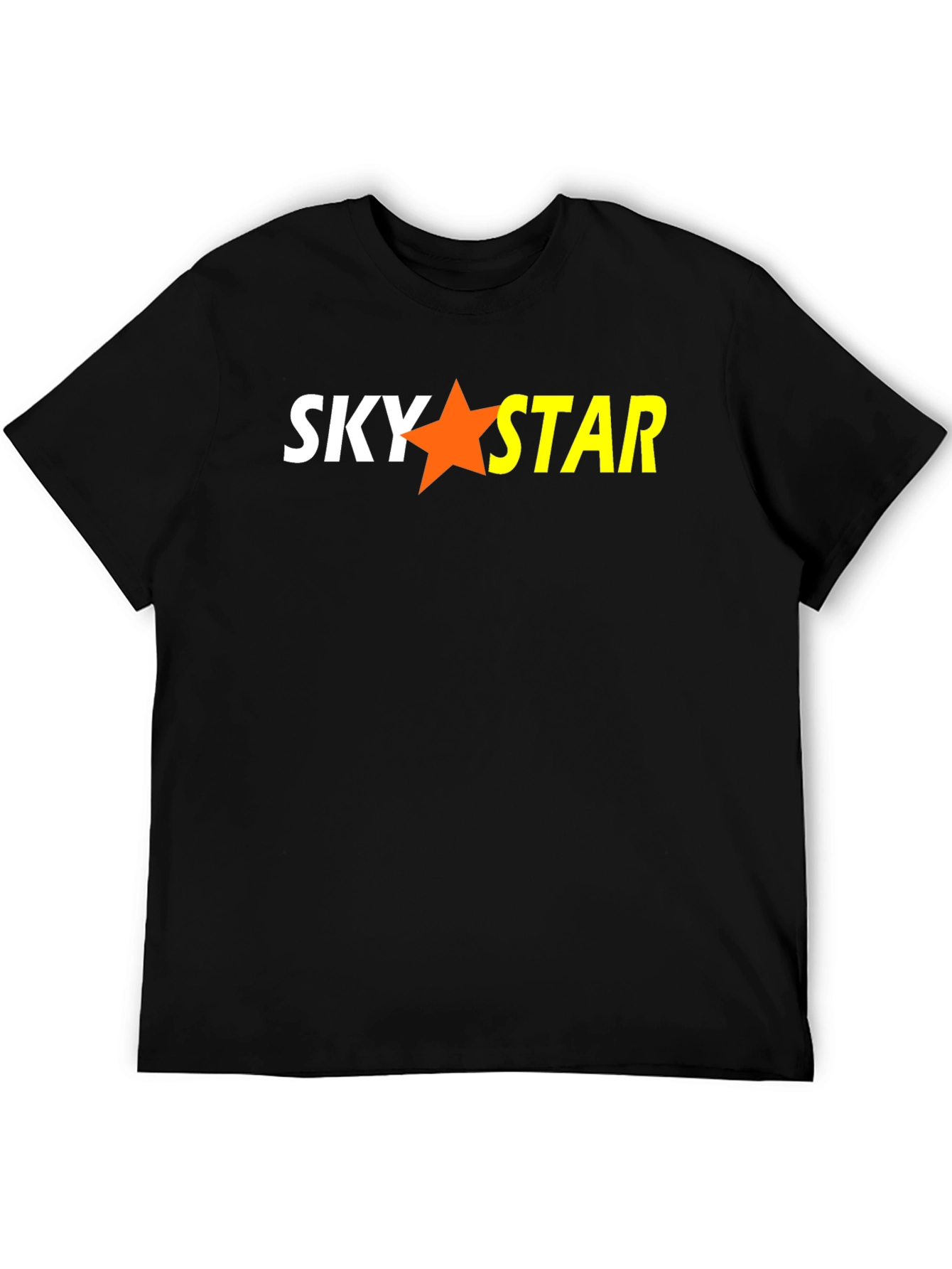 Sky Star Graphic Black T-Shirt