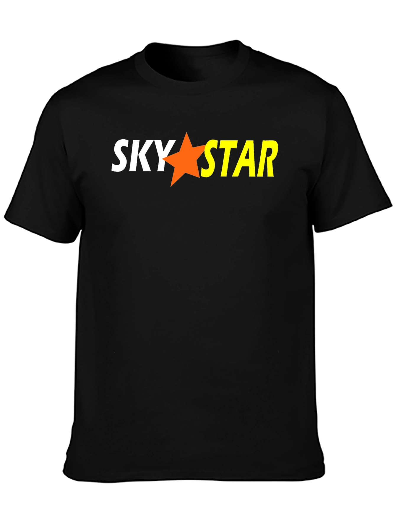 Sky Star Graphic Black T-Shirt