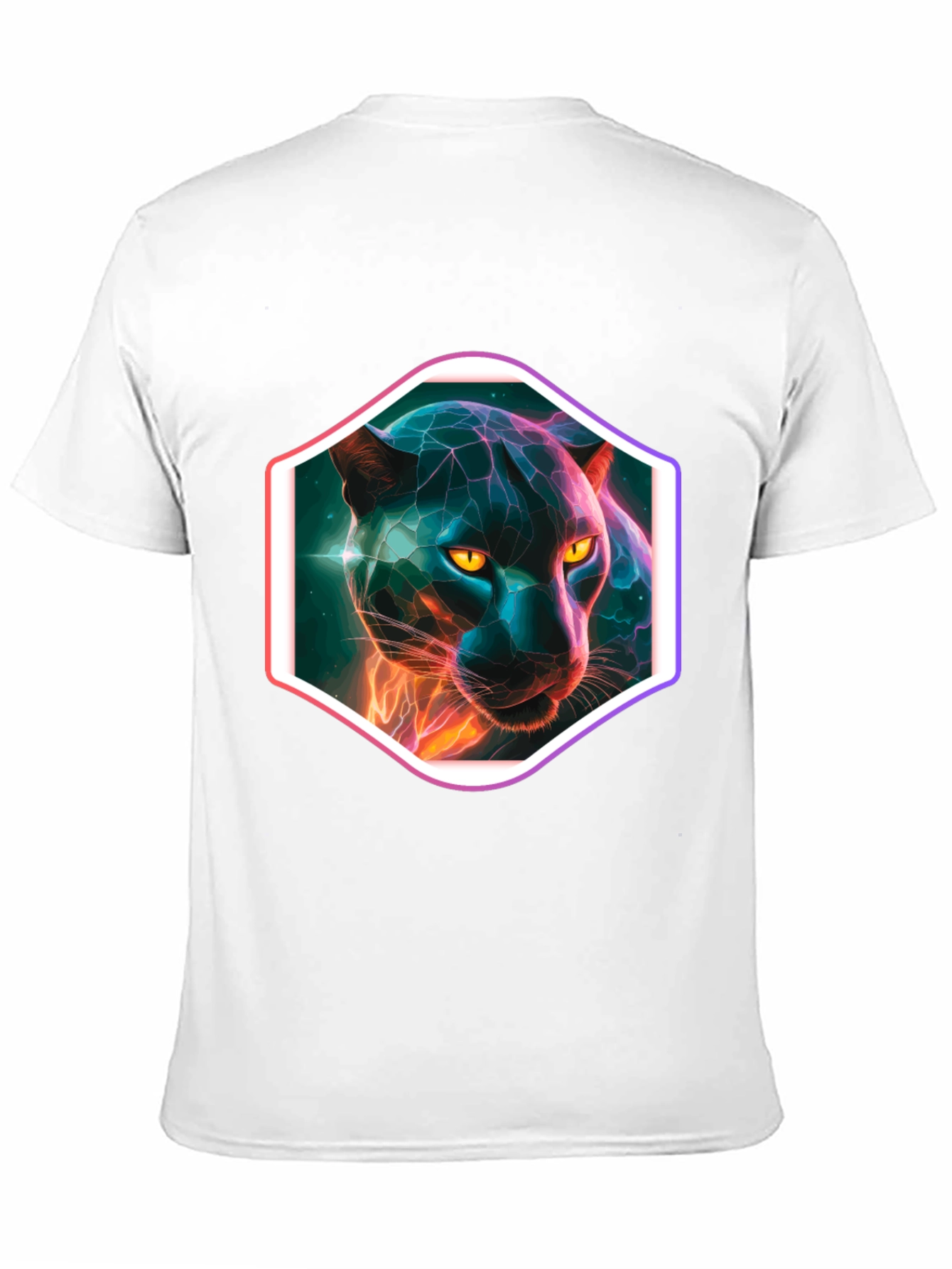 Neon Panther Graphic T-Shirt