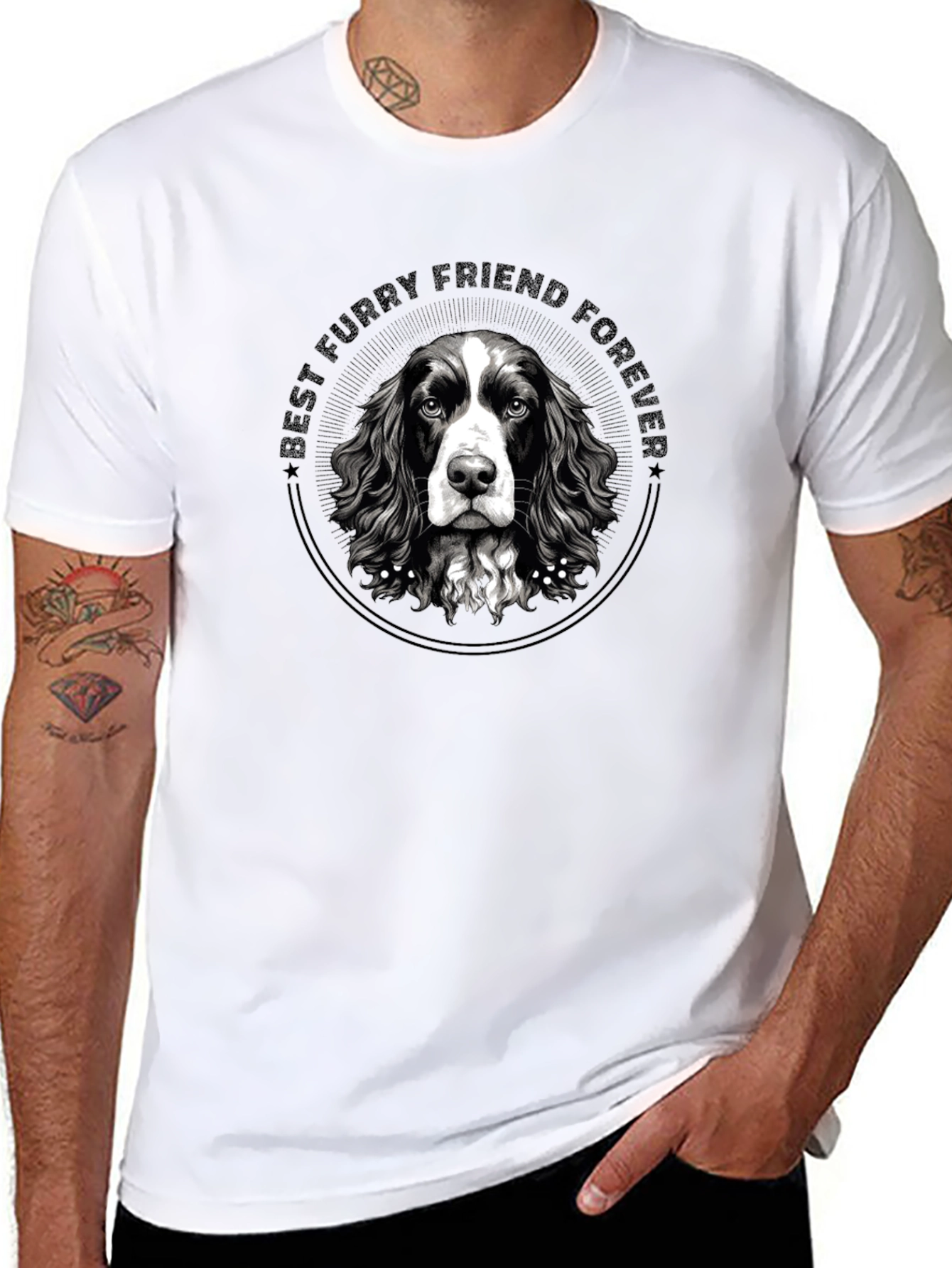 Best Furry Friend Forever Dog Graphic Tee