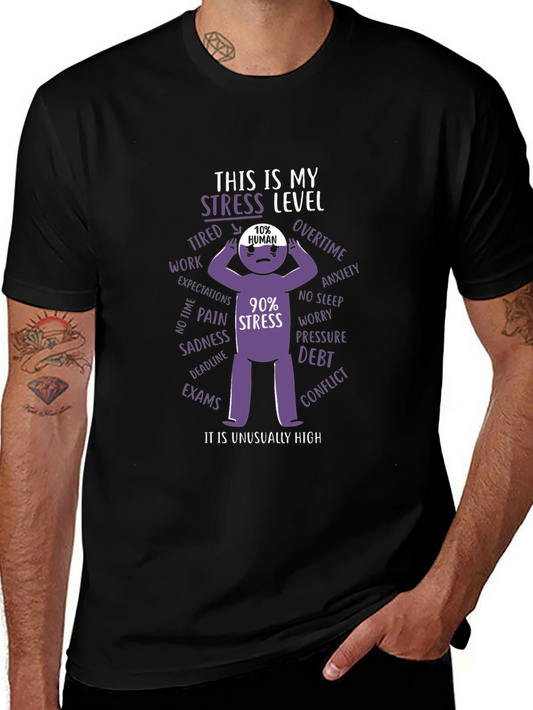 Stress Level T-Shirt: Humor & Relatability