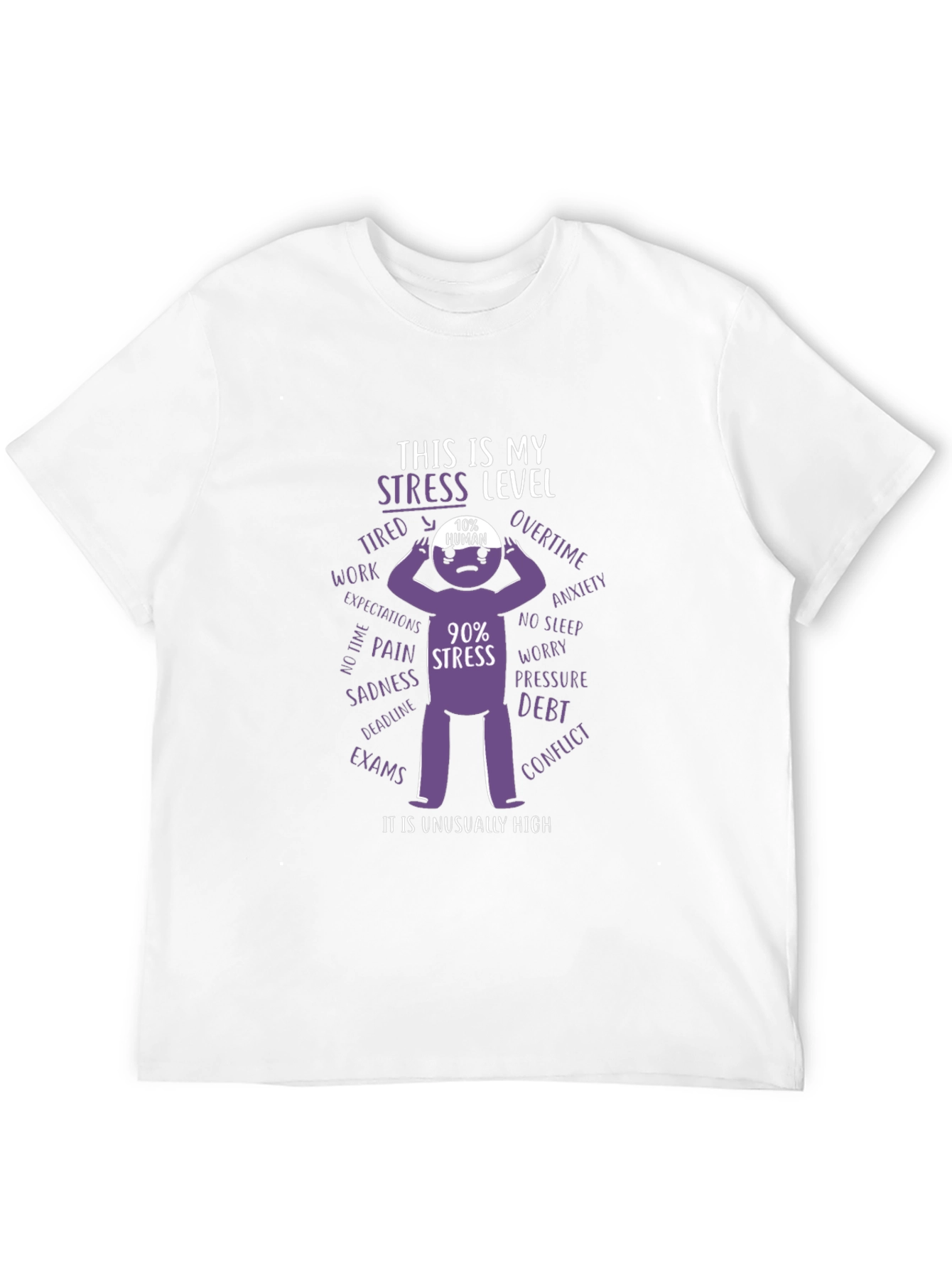 Stress Level T-Shirt: Humor & Relatability