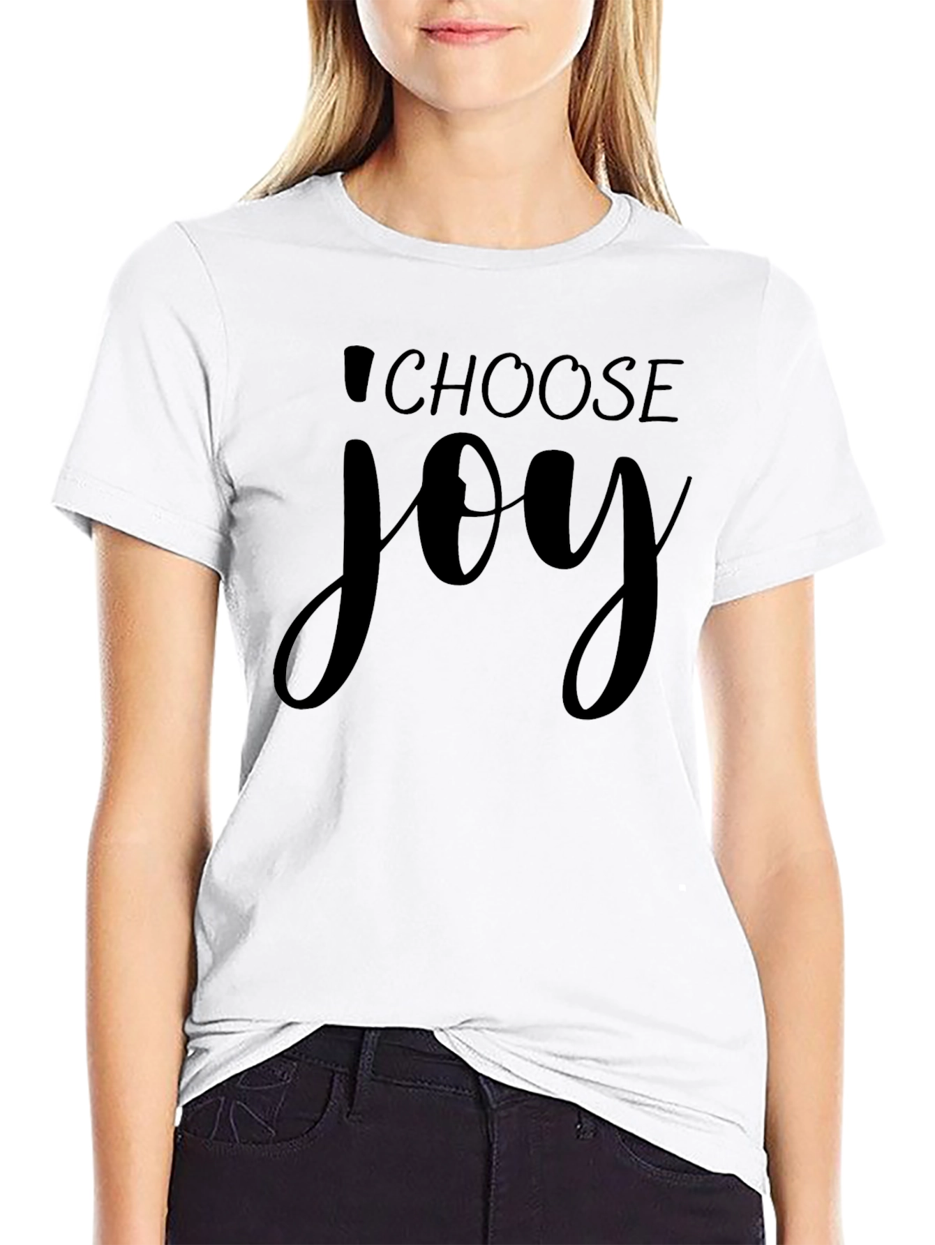 Choose Joy Black T-Shirt - Inspirational Message