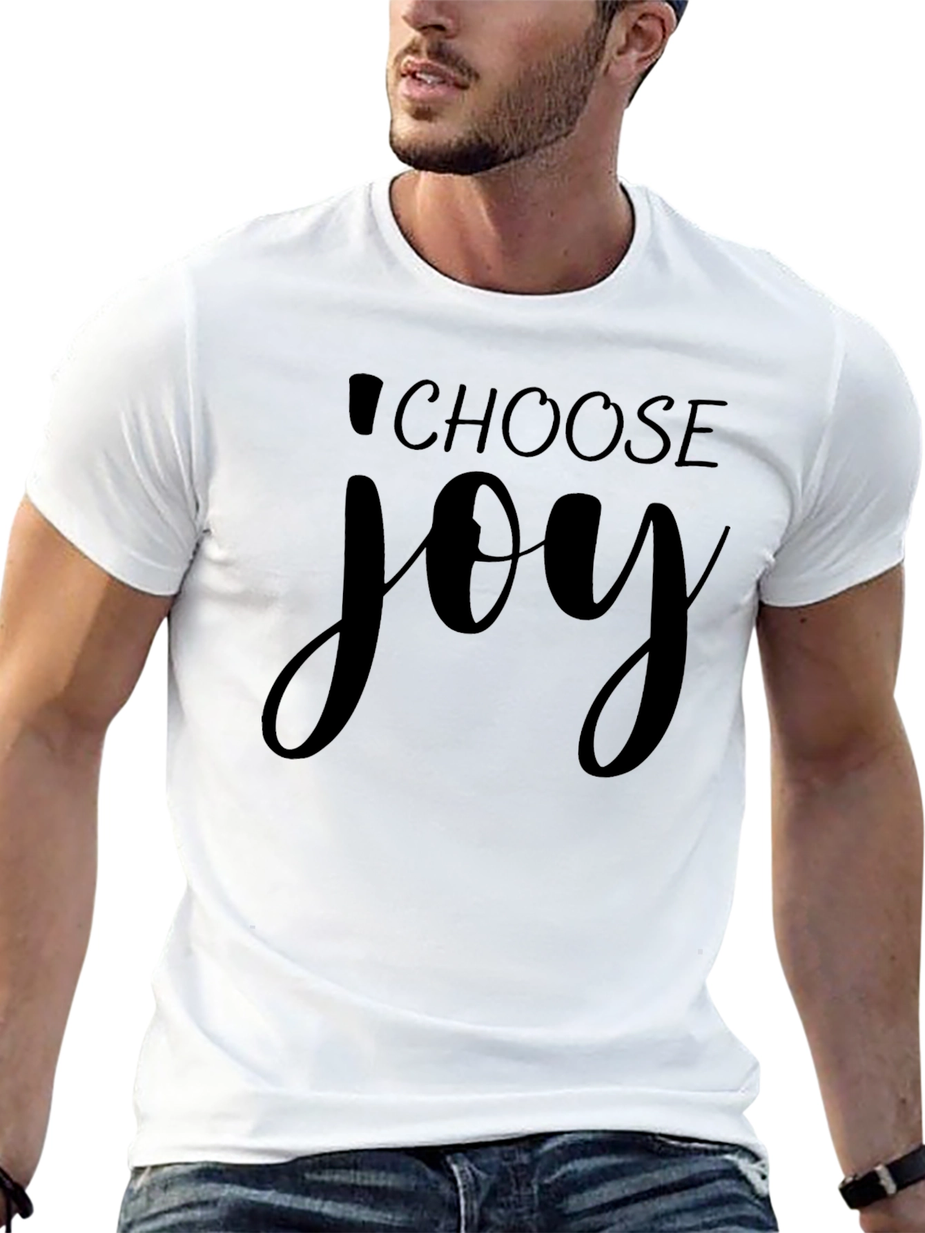 Choose Joy Black T-Shirt - Inspirational Message