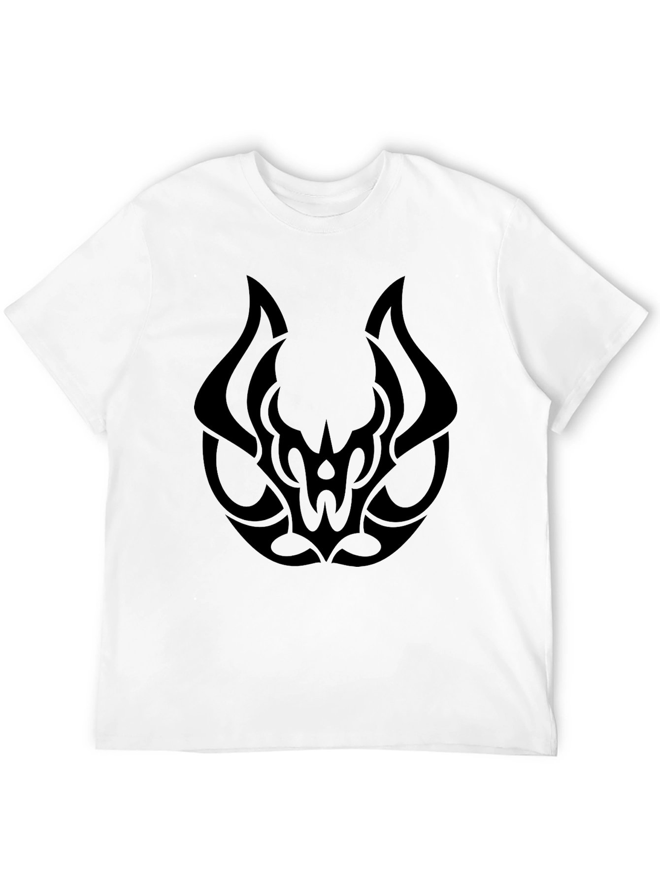 Bold Tribal Graphic Black T-Shirt