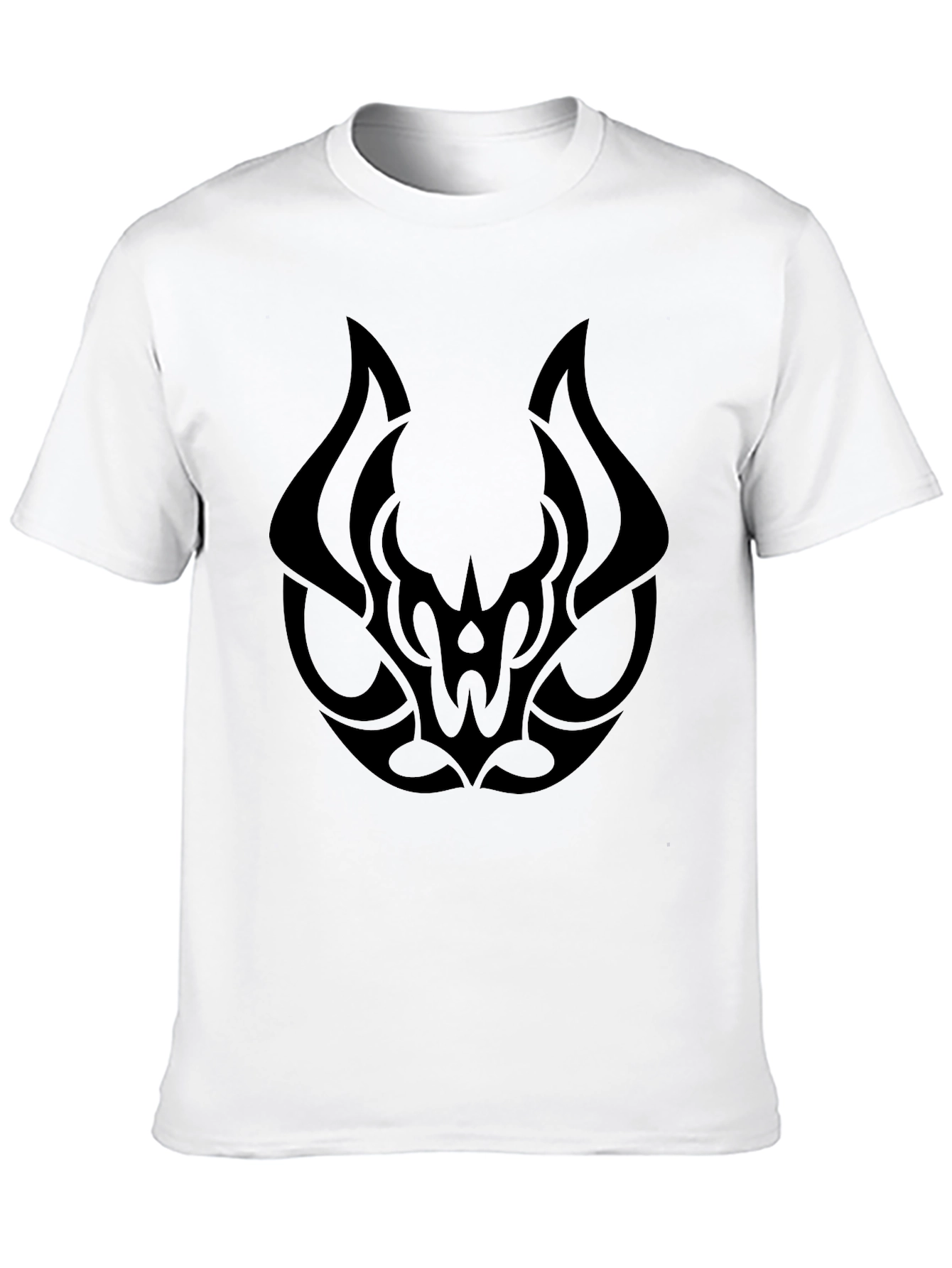 Bold Tribal Graphic Black T-Shirt
