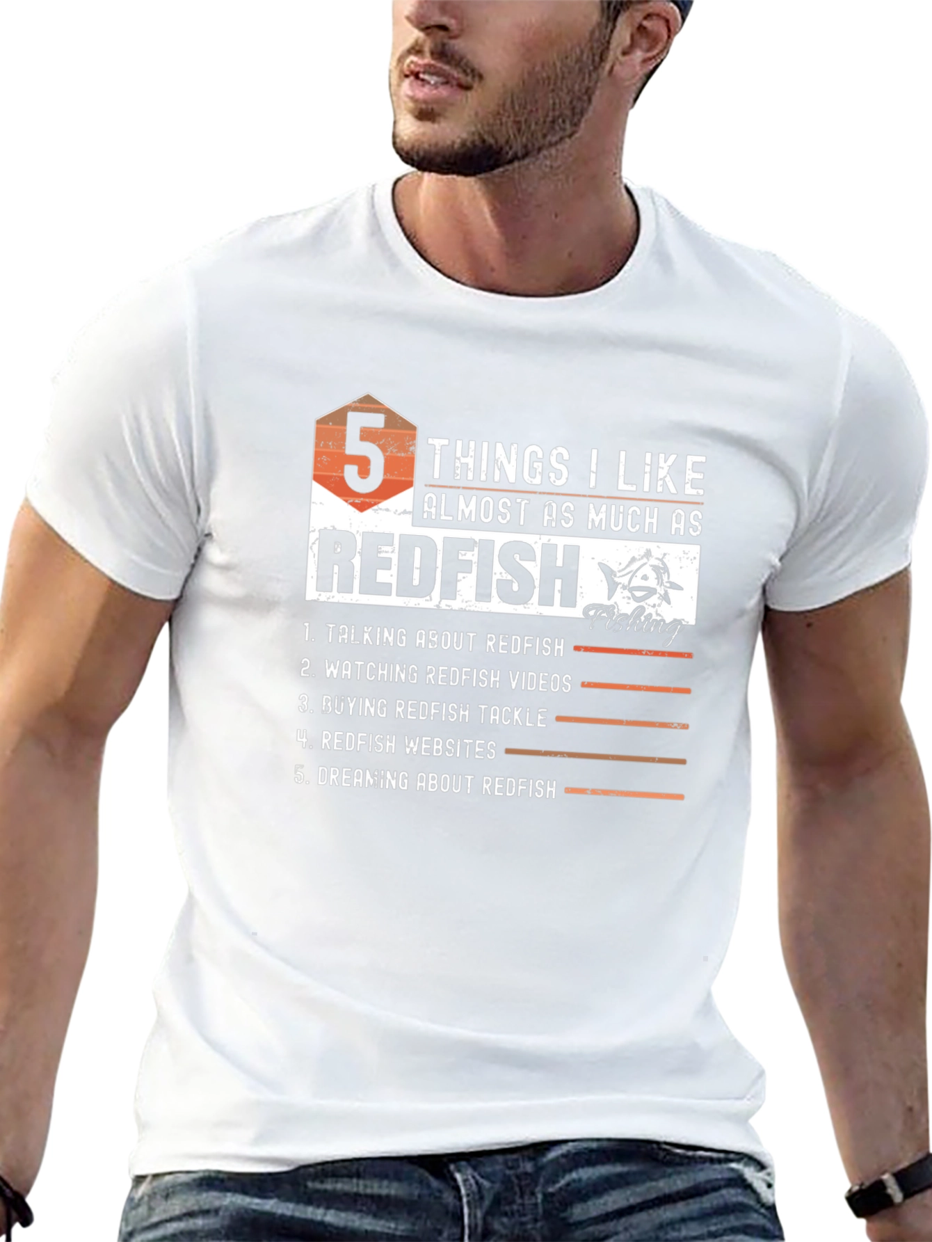 Redfish Lover T-Shirt - Fishing Enthusiast Tee