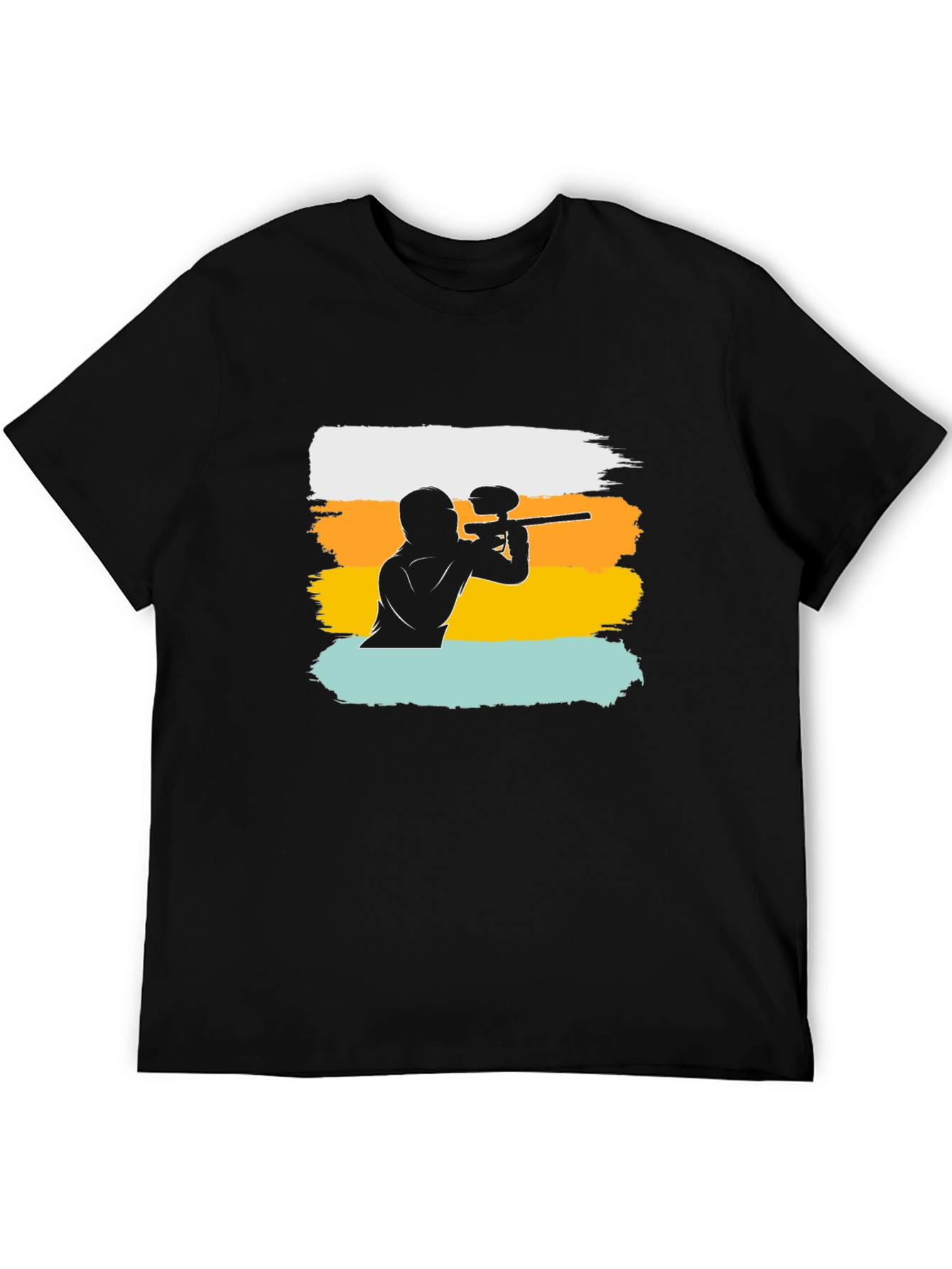 Paintball Player Graphic Tee - Cool Casual Shirt