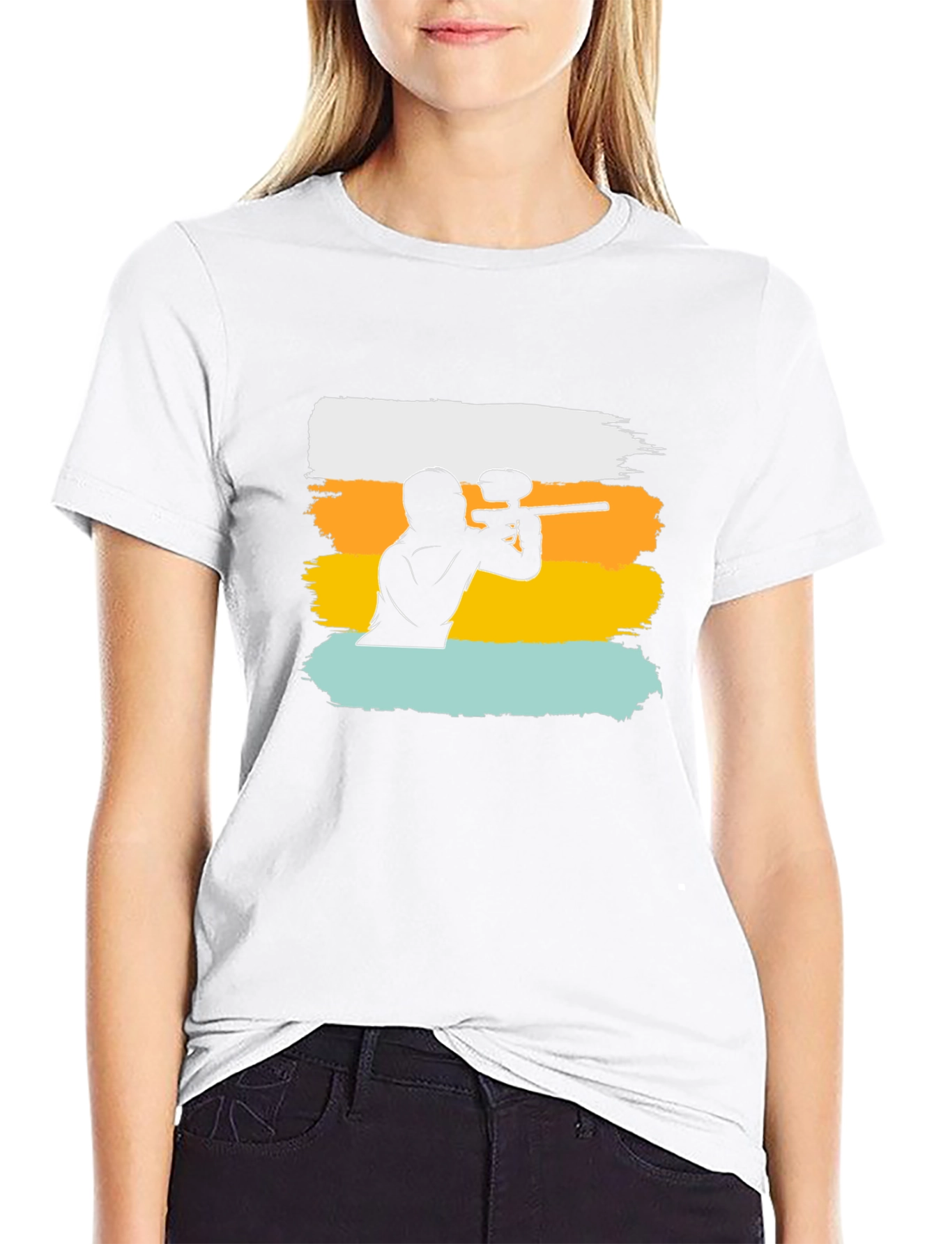Paintball Player Graphic Tee - Cool Casual Shirt