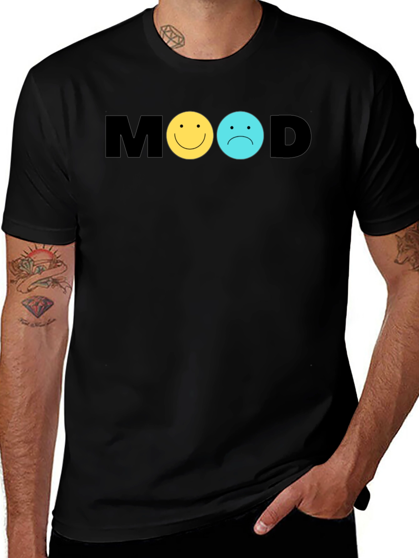 Mood Graphic Tee - Black Unisex T-Shirt