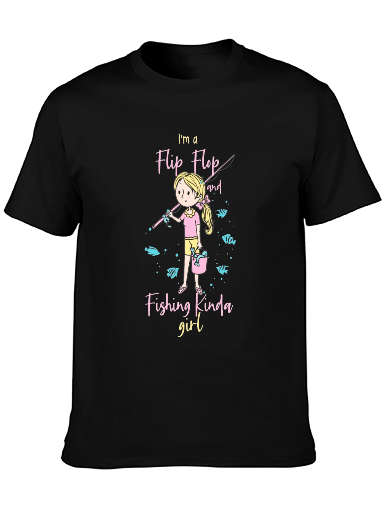 Flip Flop Fishing Girl T-Shirt