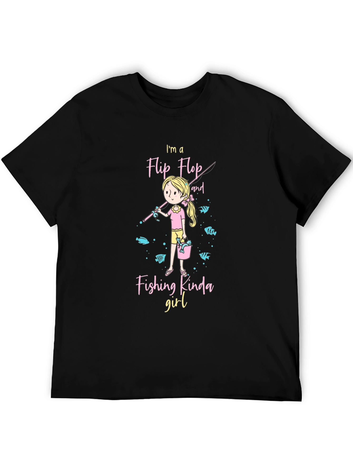 Flip Flop Fishing Girl T-Shirt