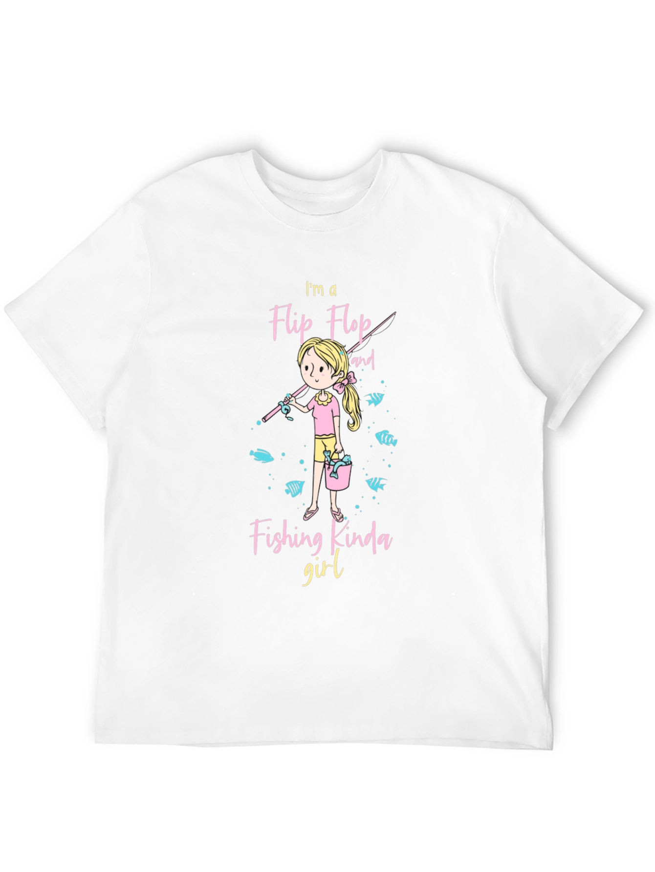 Flip Flop Fishing Girl T-Shirt