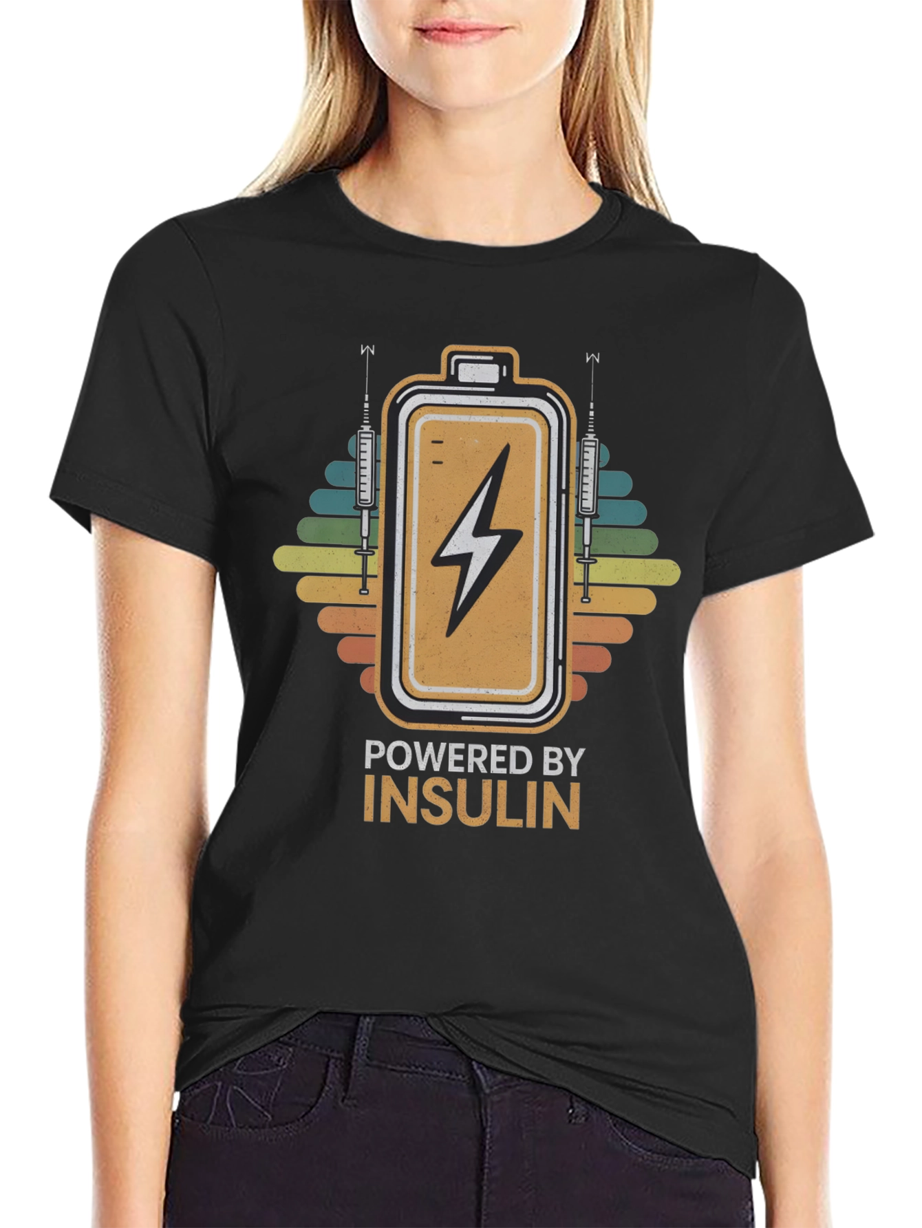 Powered by Insulin Graphic T-Shirt