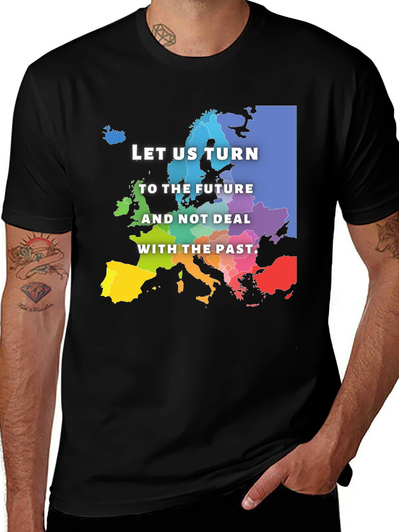 Europe Future Black T-Shirt