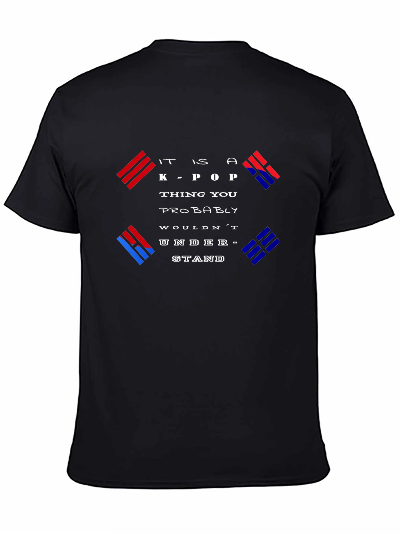 K-Pop Fan Black Graphic Tee