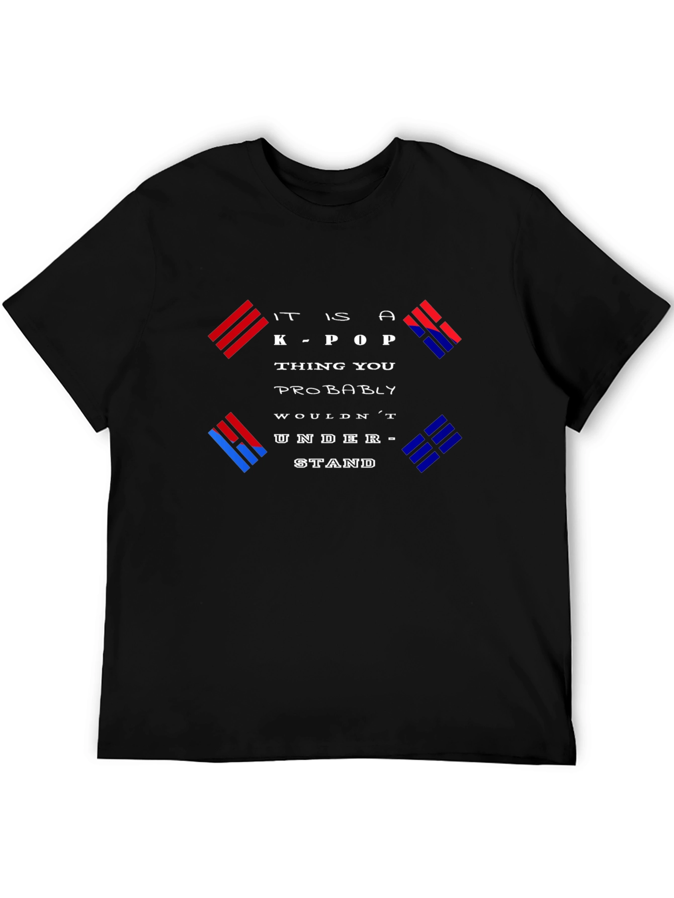 K-Pop Fan Black Graphic Tee