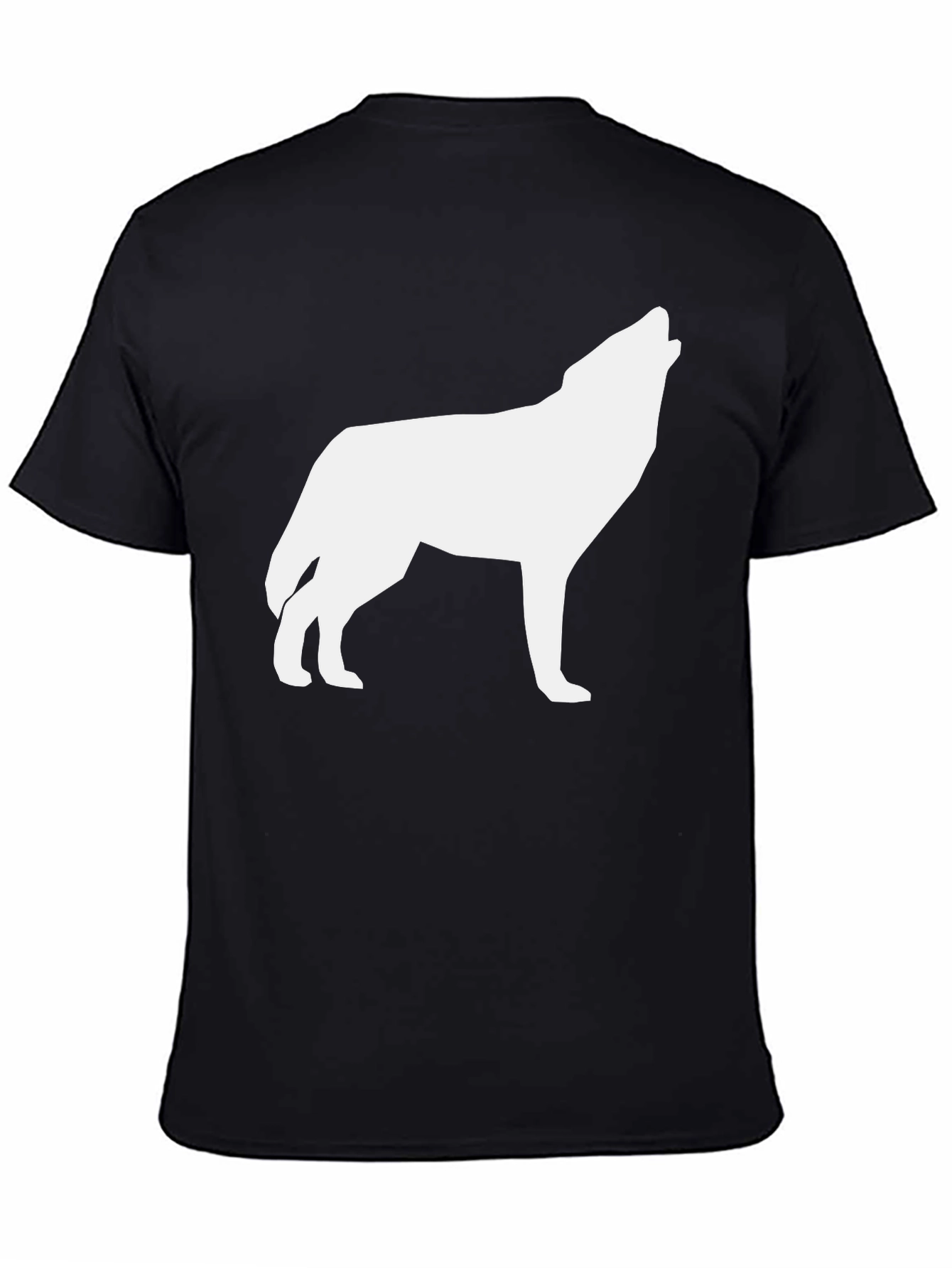 Wolf Silhouette Black T-Shirt