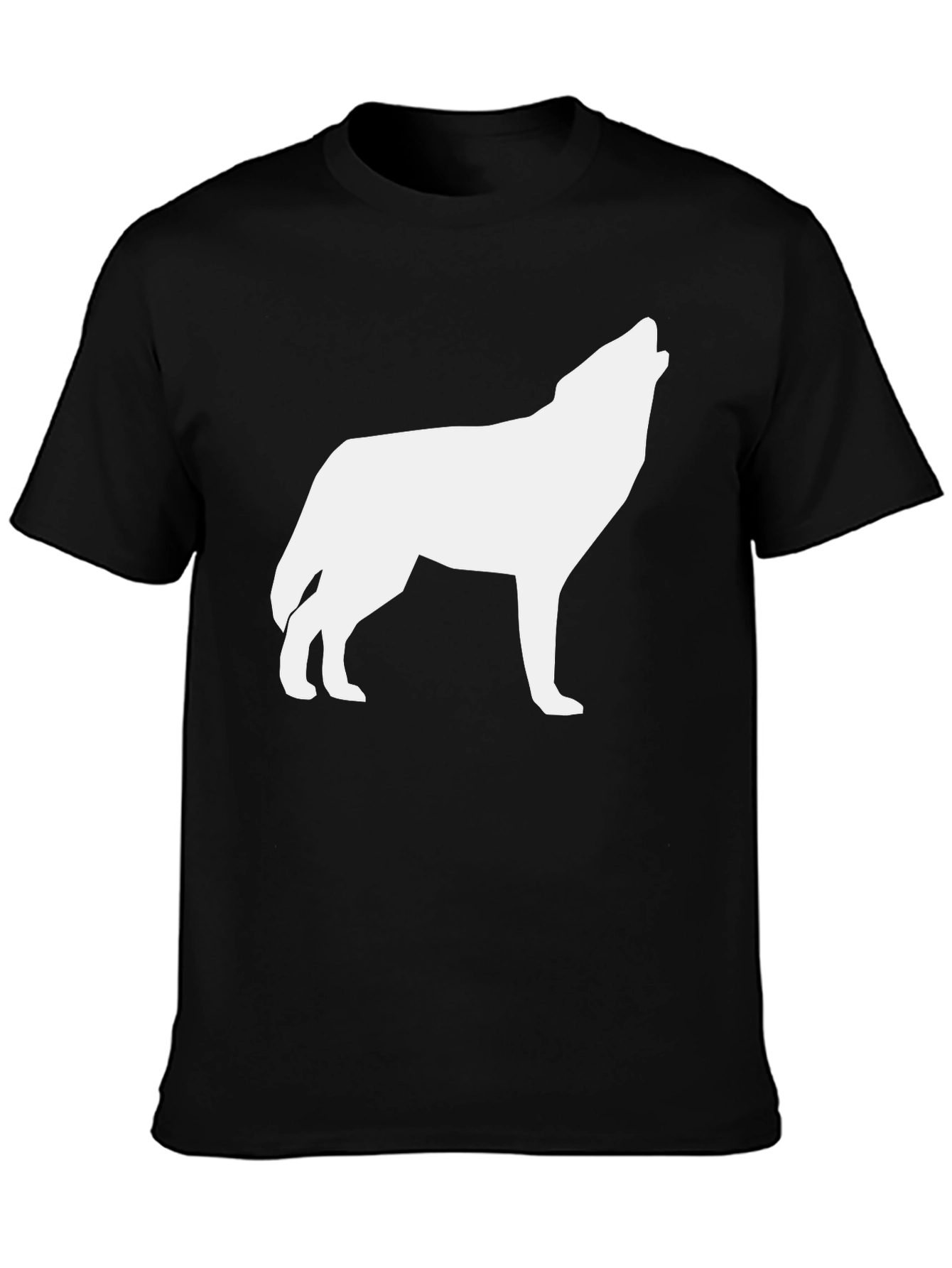 Wolf Silhouette Black T-Shirt