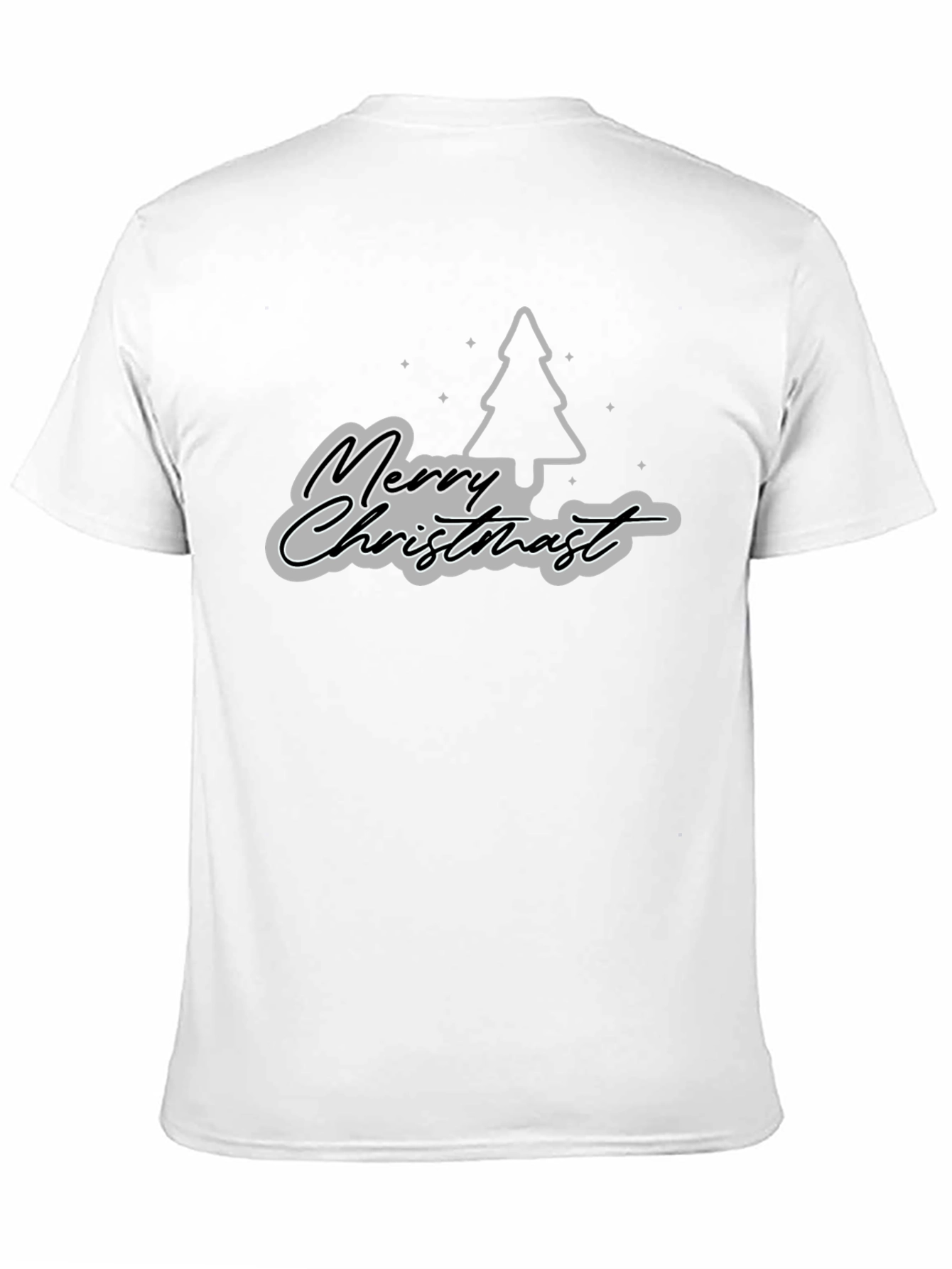 Merry Christmas Tree Graphic T-Shirt