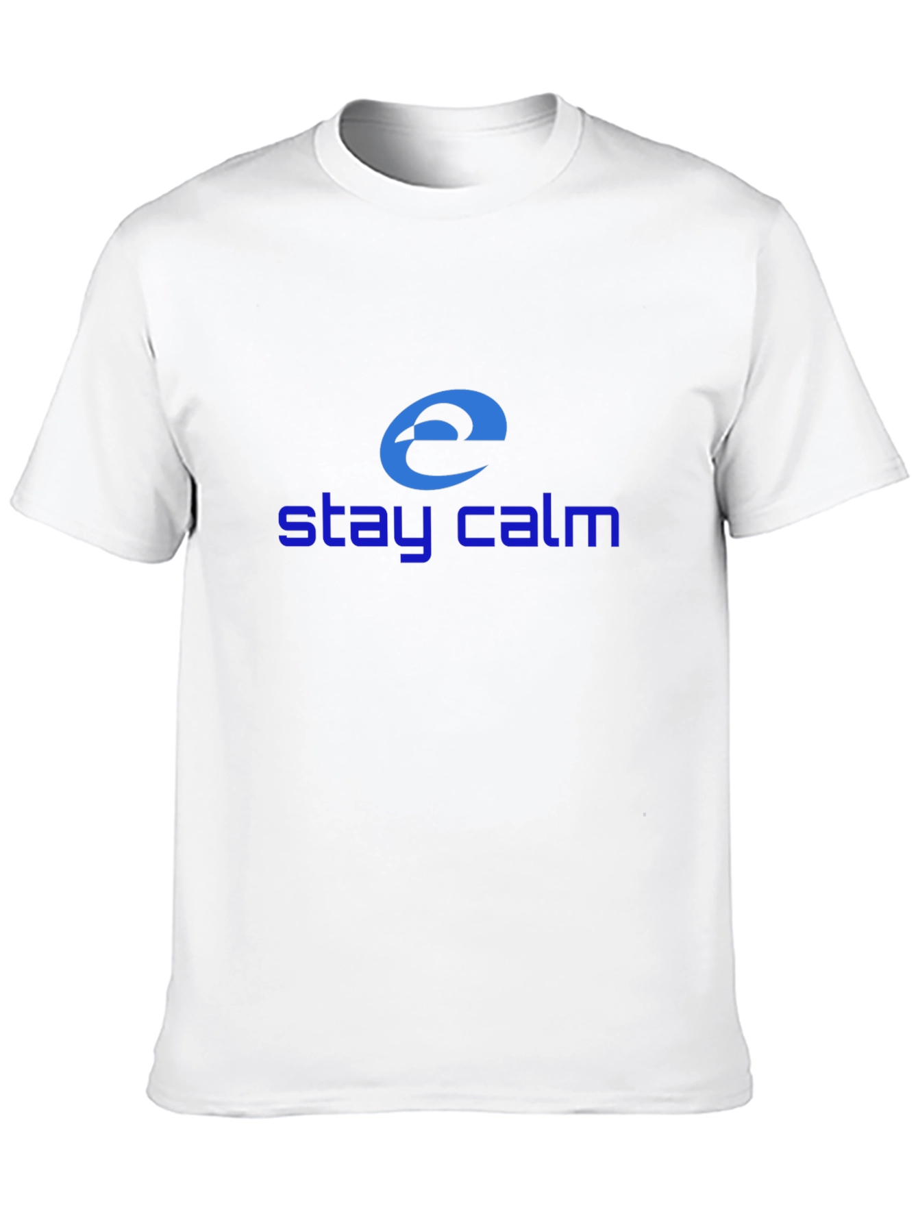 Stay Calm Internet Explorer Inspired Black T-Shirt