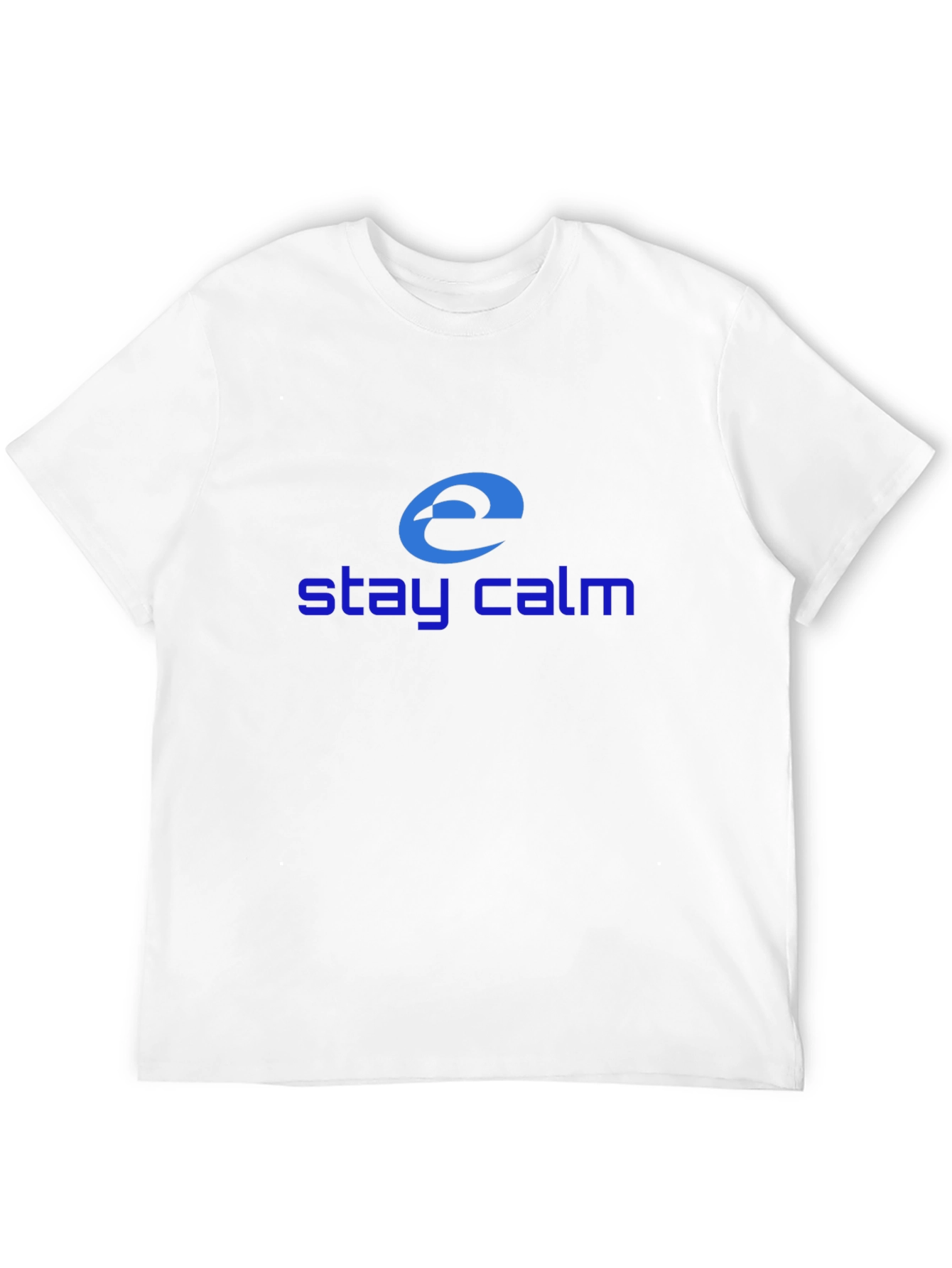 Stay Calm Internet Explorer Inspired Black T-Shirt
